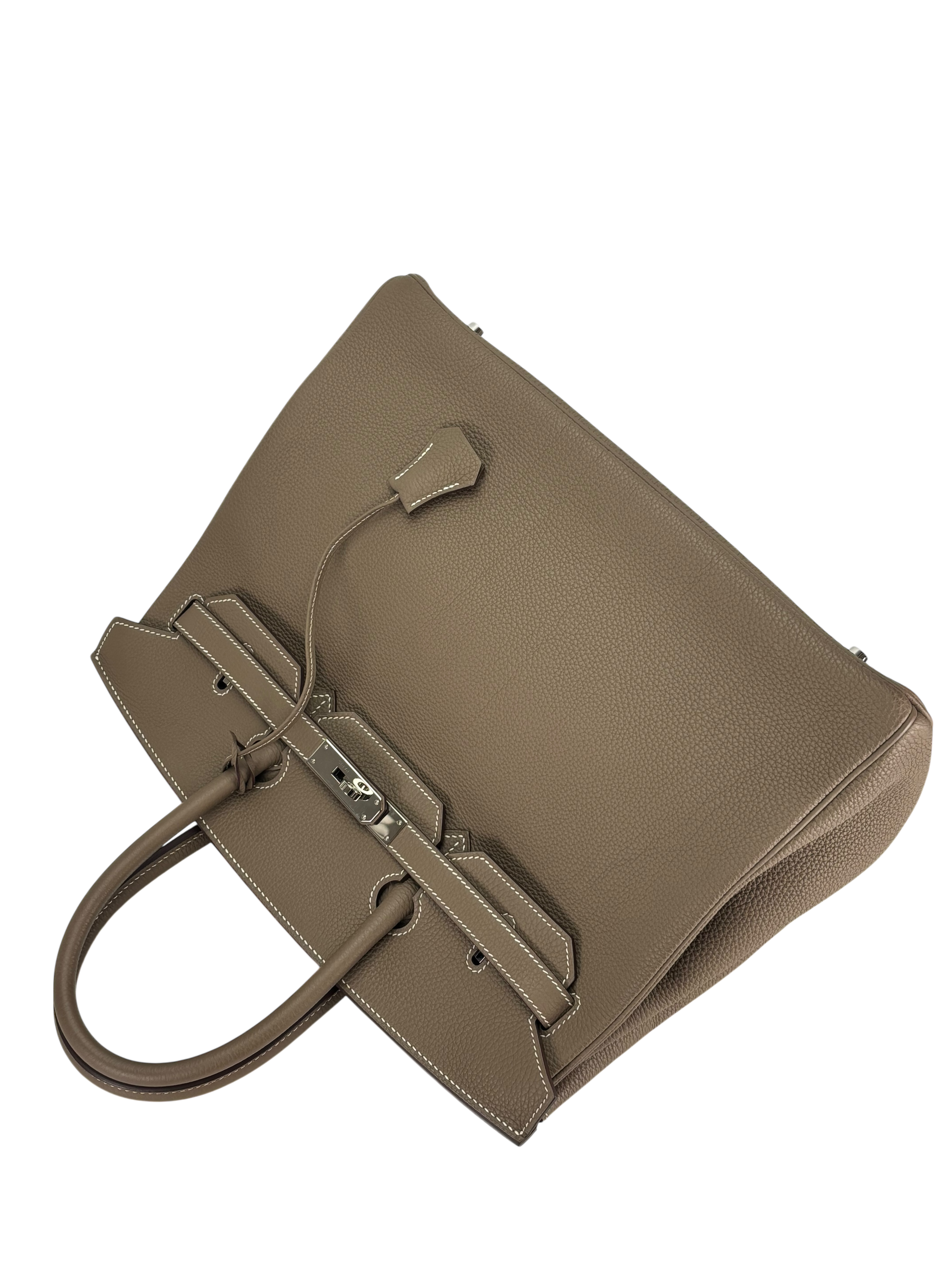 HERMES - Birkin 35 Etoupe Togo Palladium Hardware 