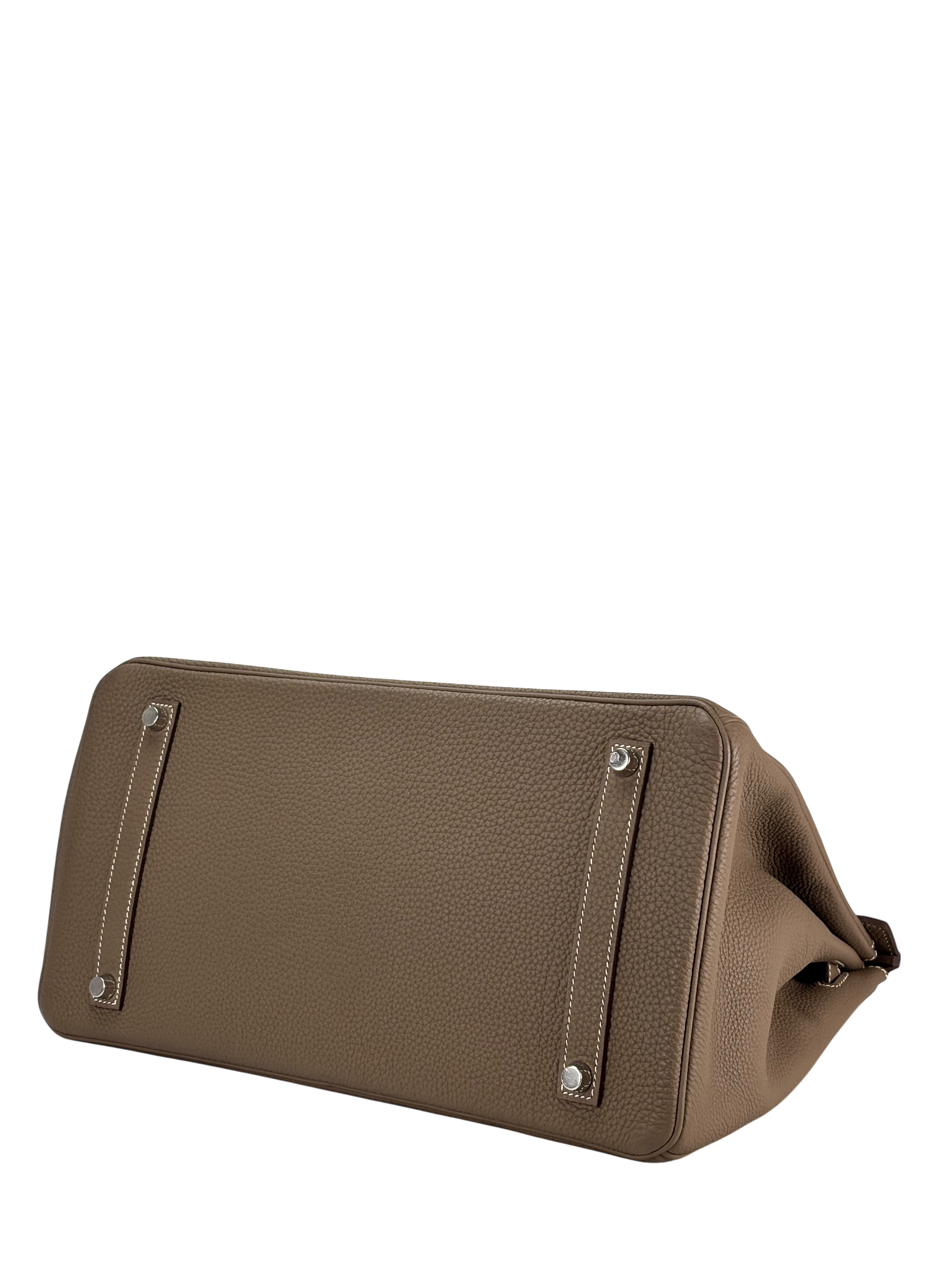 HERMES - Birkin 35 Etoupe Togo Palladium Hardware 