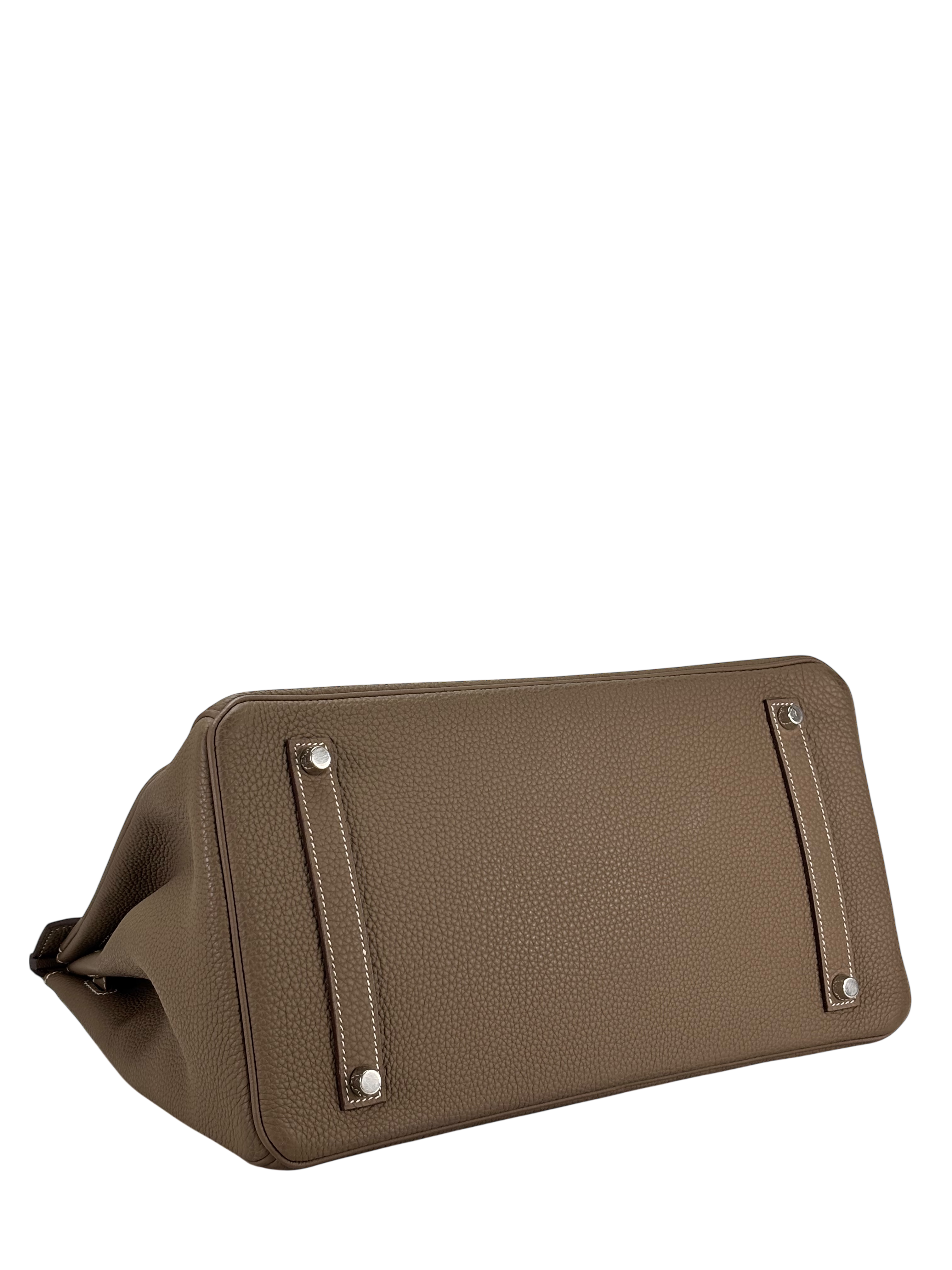 HERMES - Birkin 35 Etoupe Togo Palladium Hardware 