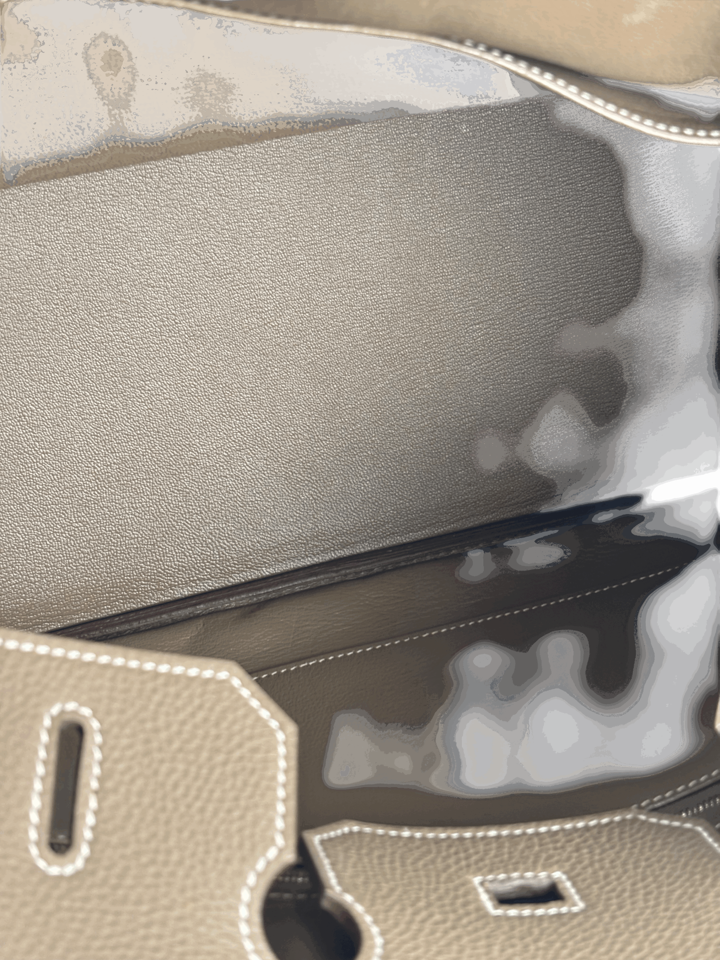 HERMES - Birkin 35 Etoupe Togo Palladium Hardware 