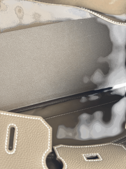 HERMES - Birkin 35 Etoupe Togo Palladium Hardware 