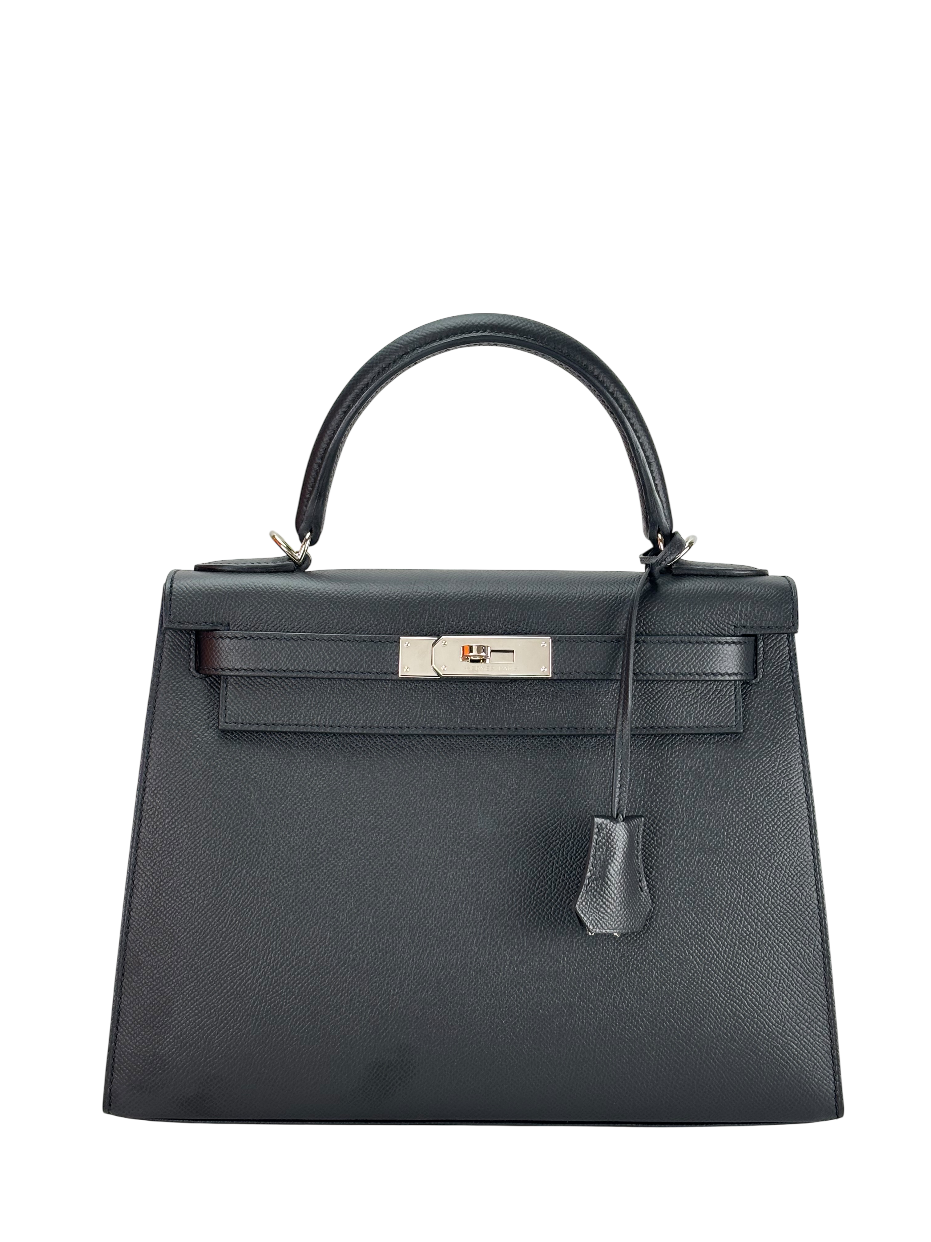 HERMES - Kelly 28 Nior Epsom Palladium Hardware 