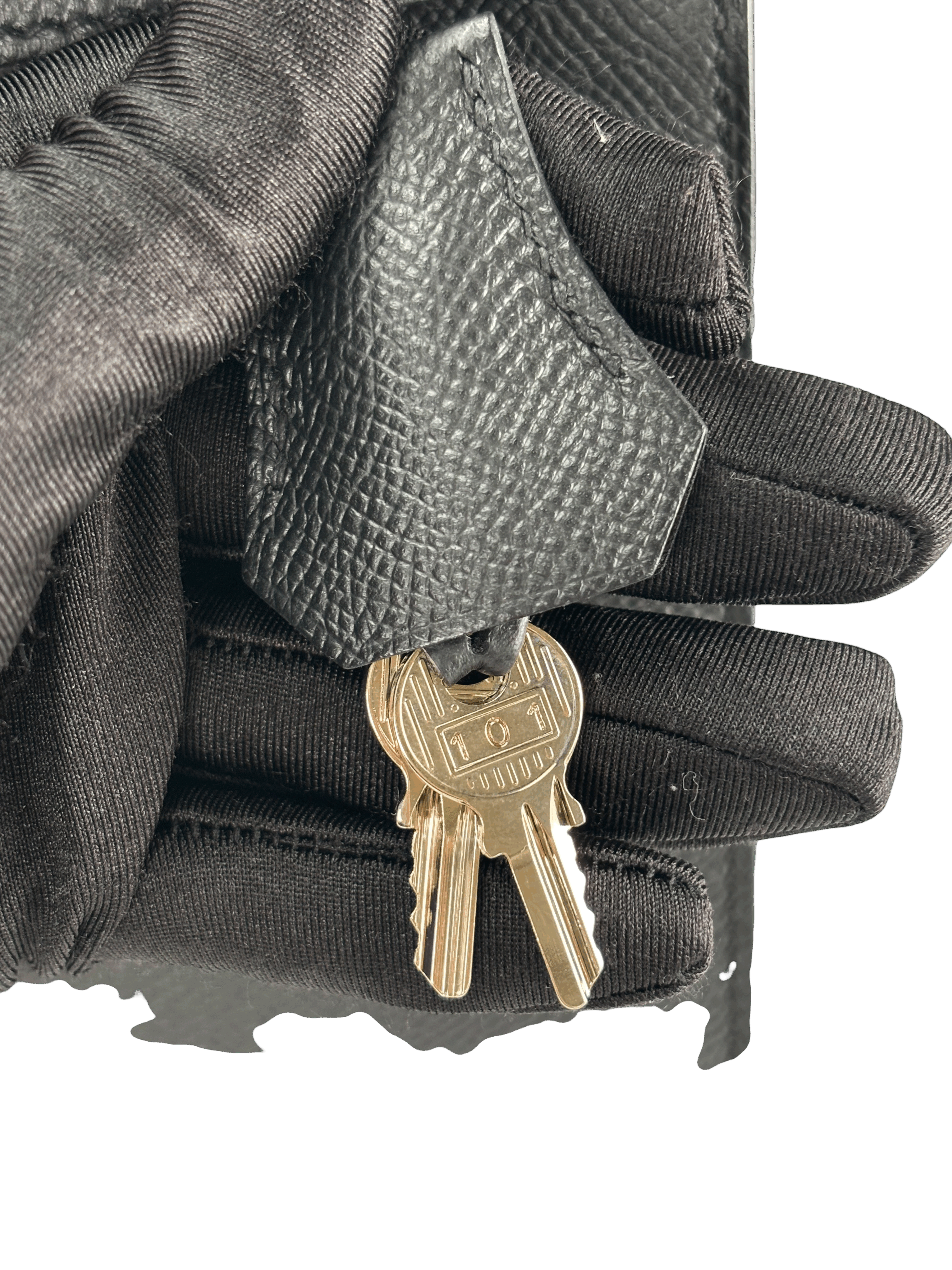 HERMES - Kelly 28 Nior Epsom Palladium Hardware 