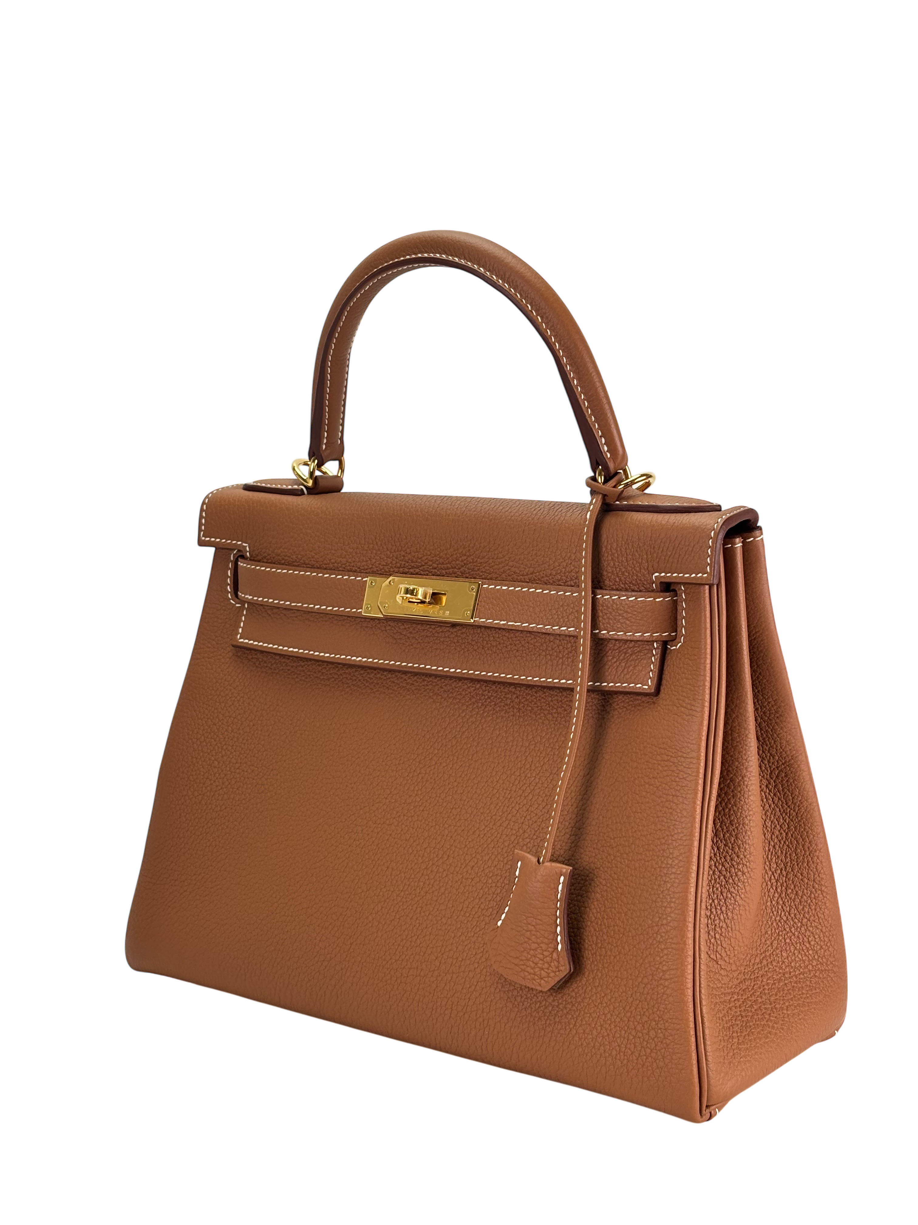 HERMES - Kelly 25 Gold Togo Gold Hardware