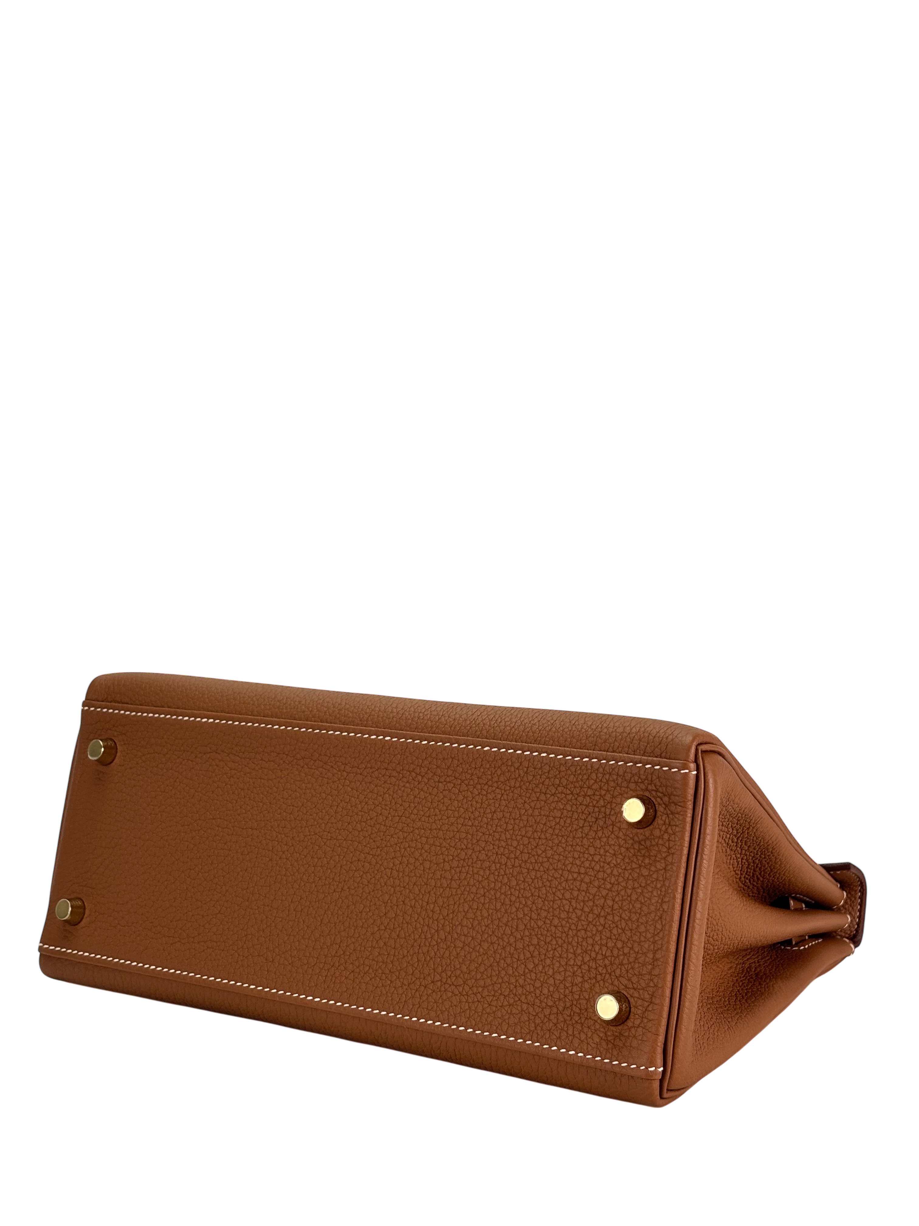 HERMES - Kelly 25 Gold Togo Gold Hardware