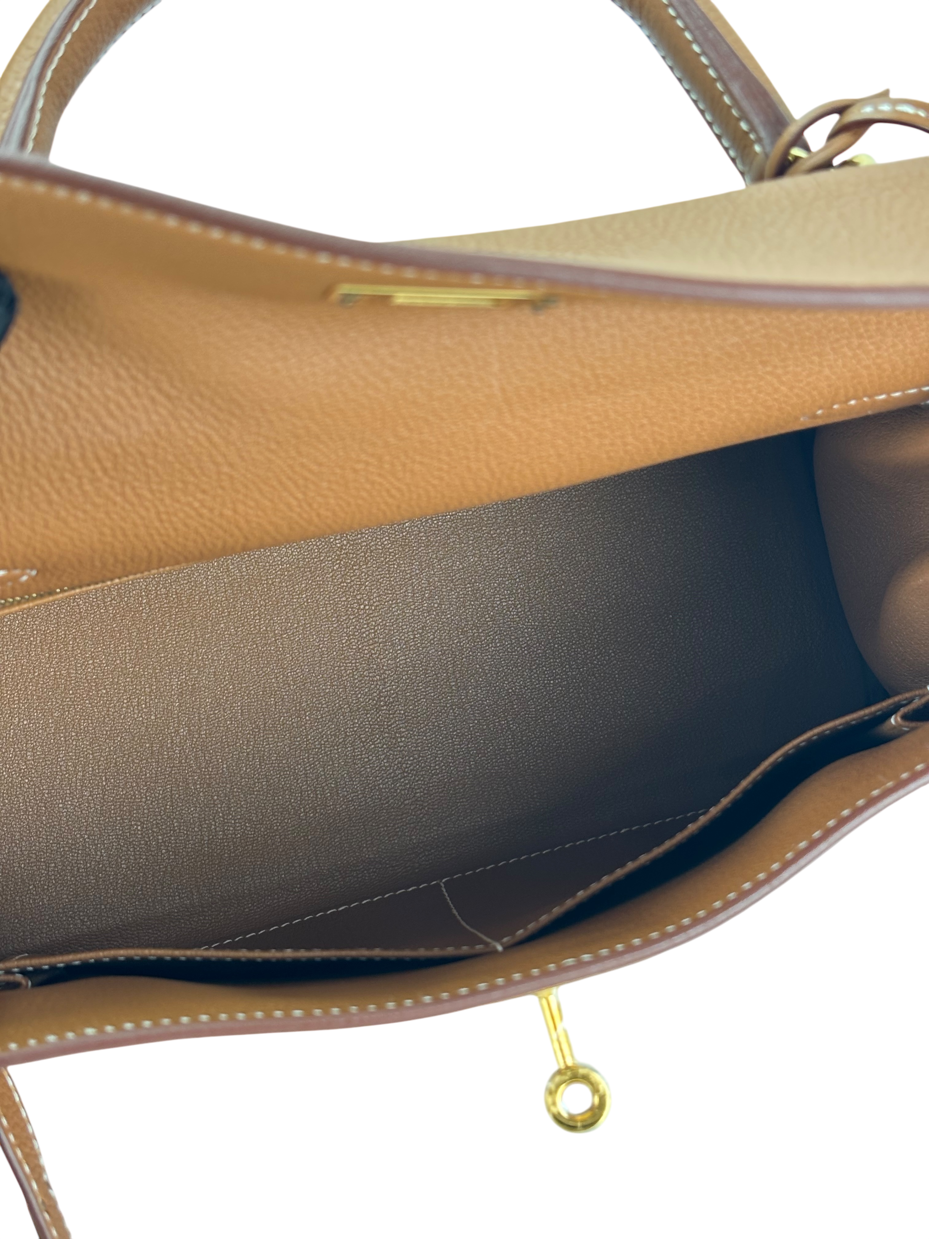 HERMES - Kelly 25 Gold Togo Gold Hardware