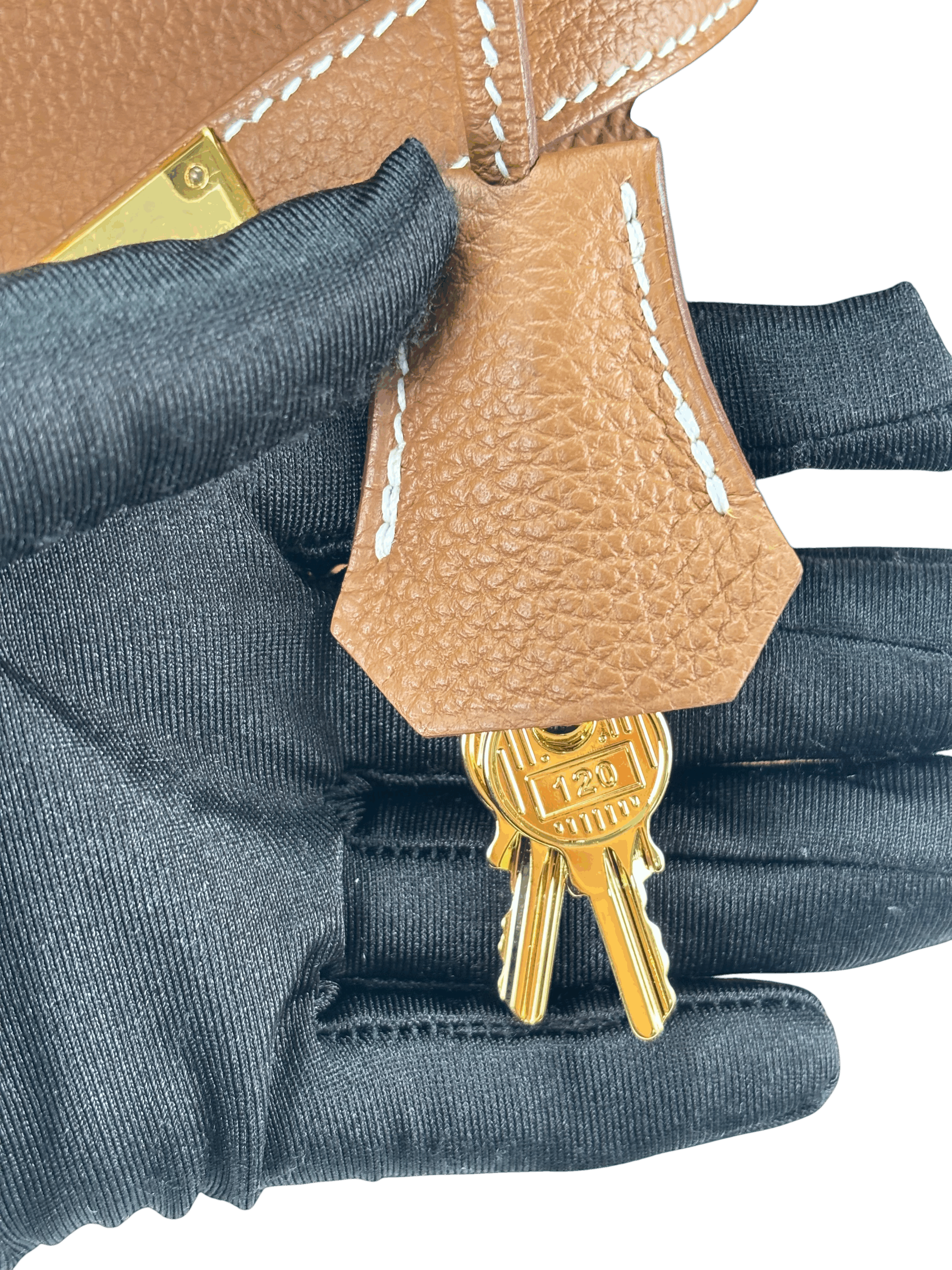 HERMES - Kelly 25 Gold Togo Gold Hardware