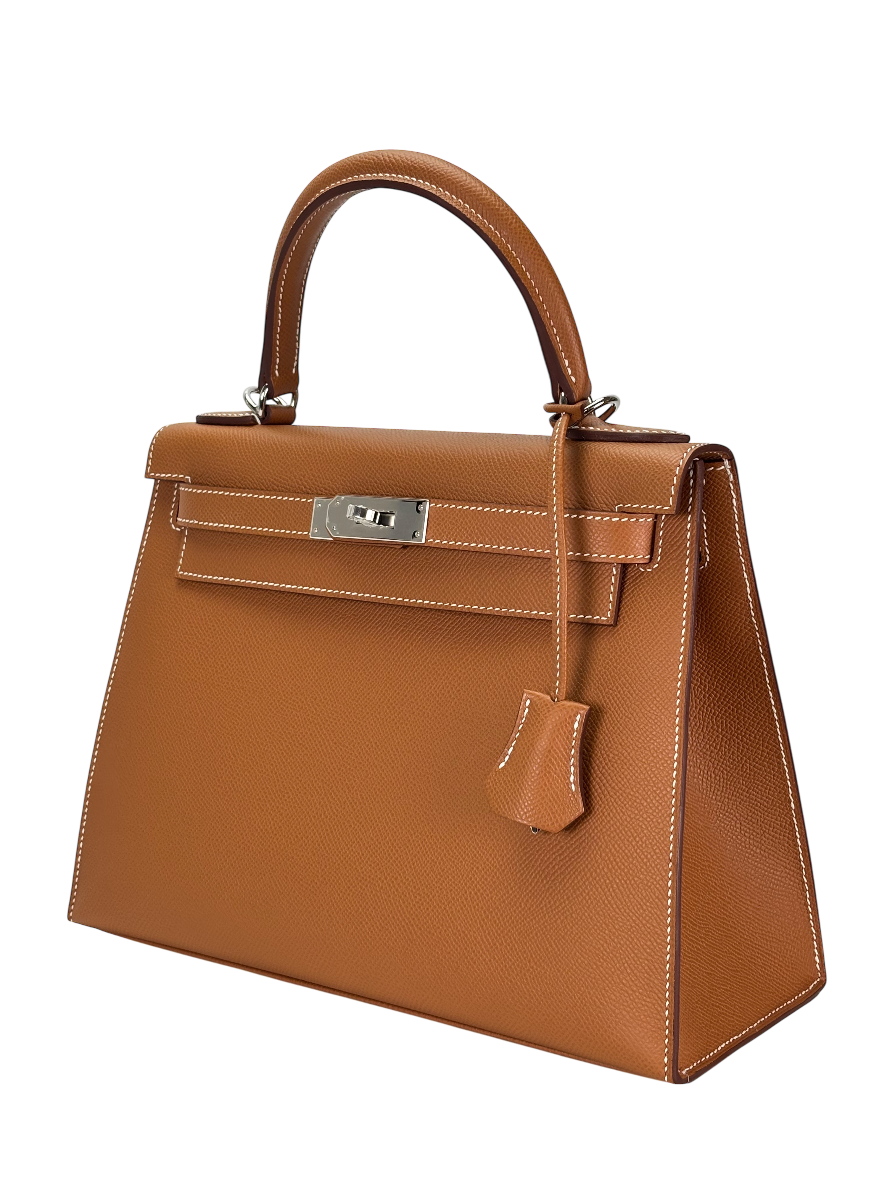 HERMES - Kelly 28 Gold Epsom Palladium Hardware