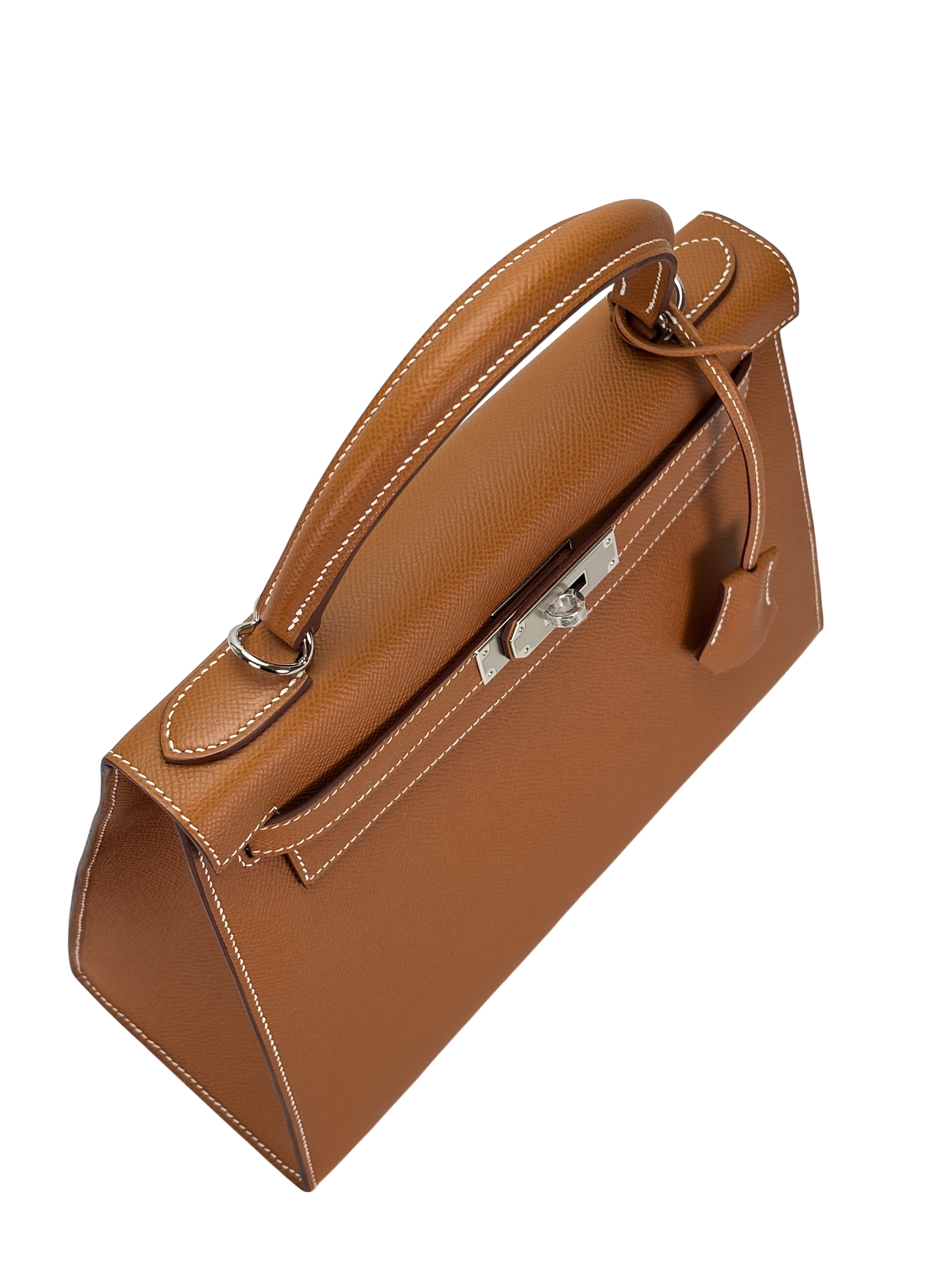 HERMES - Kelly 28 Gold Epsom Palladium Hardware