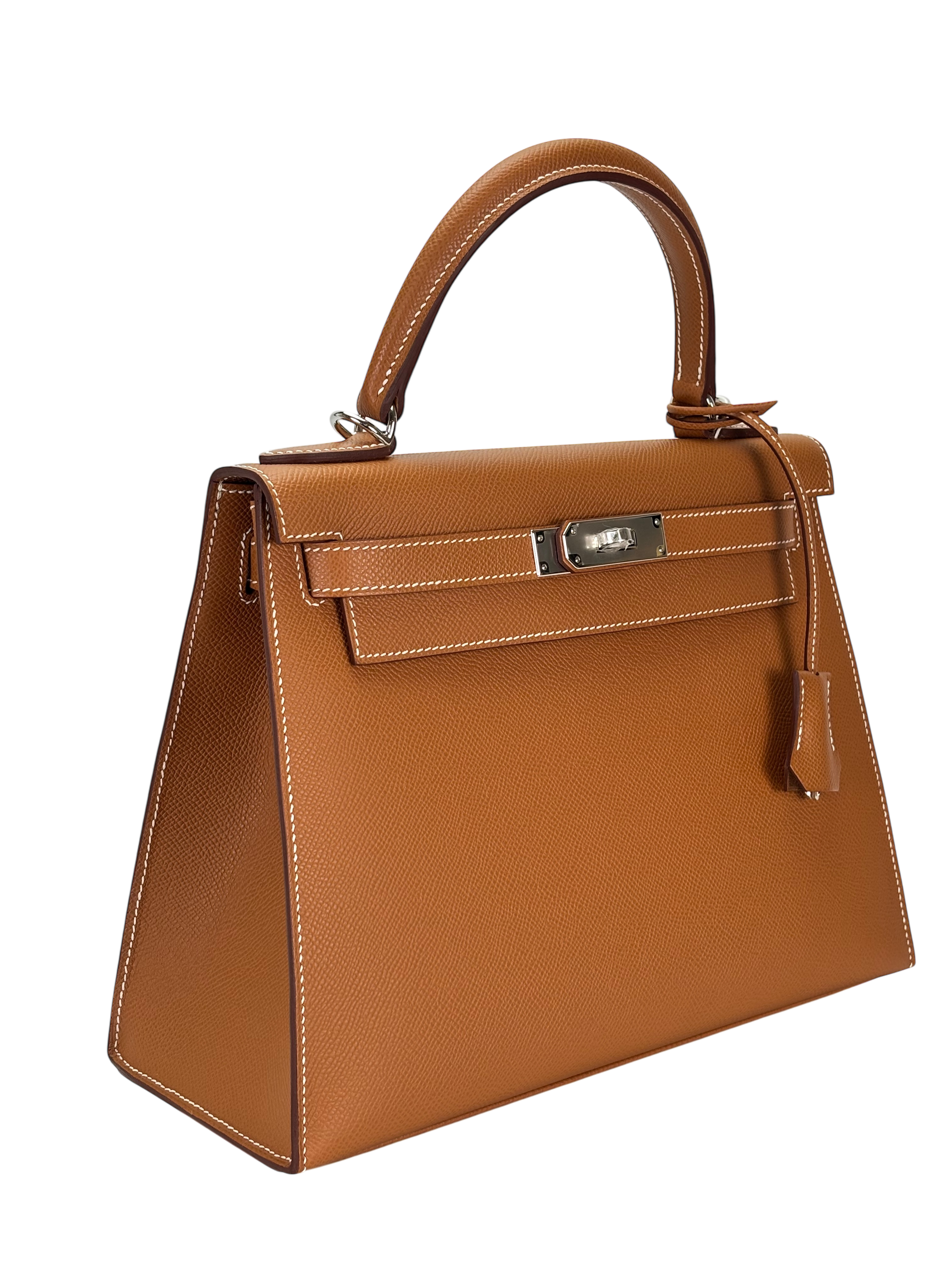 HERMES - Kelly 28 Gold Epsom Palladium Hardware