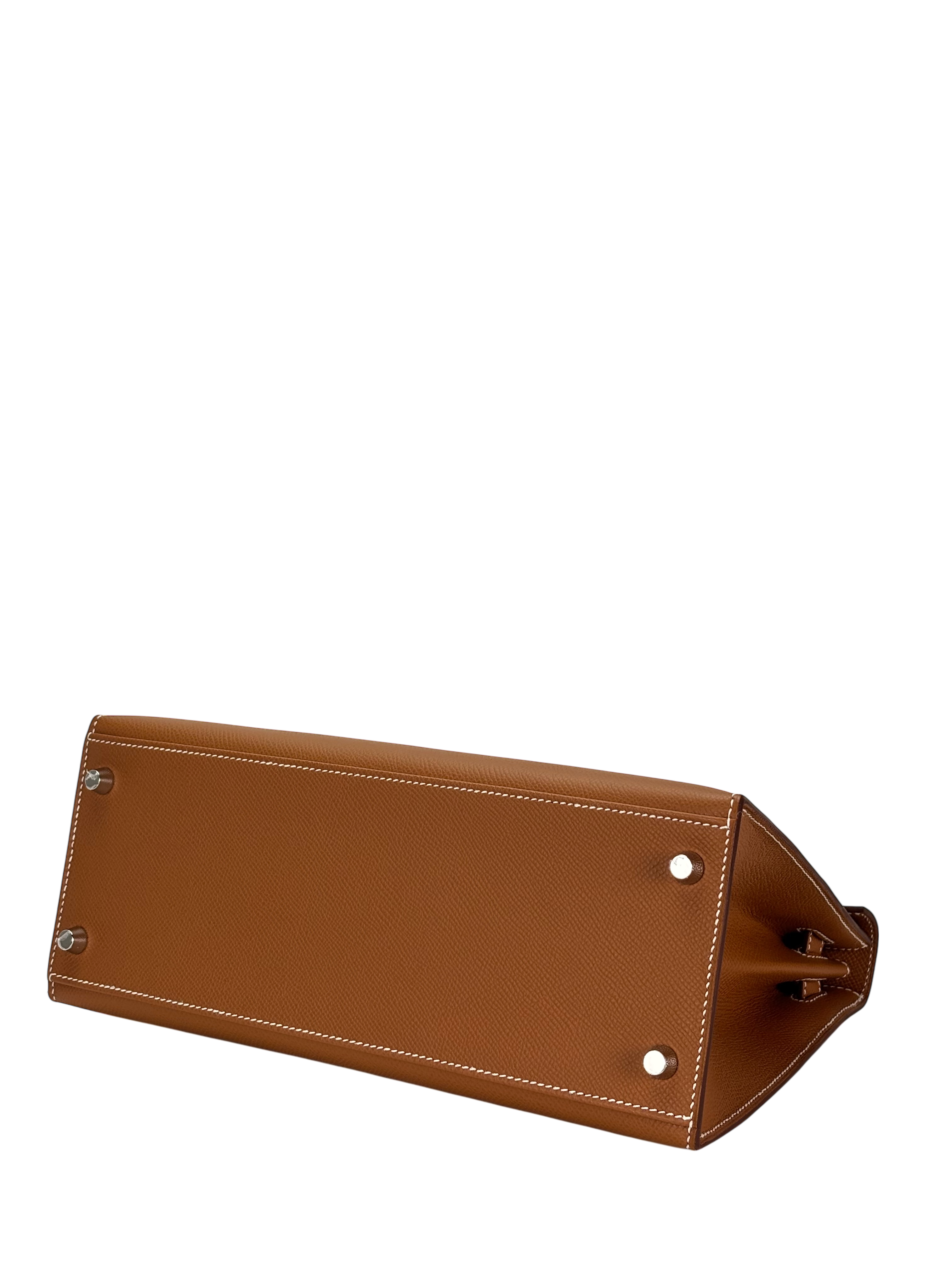 HERMES - Kelly 28 Gold Epsom Palladium Hardware