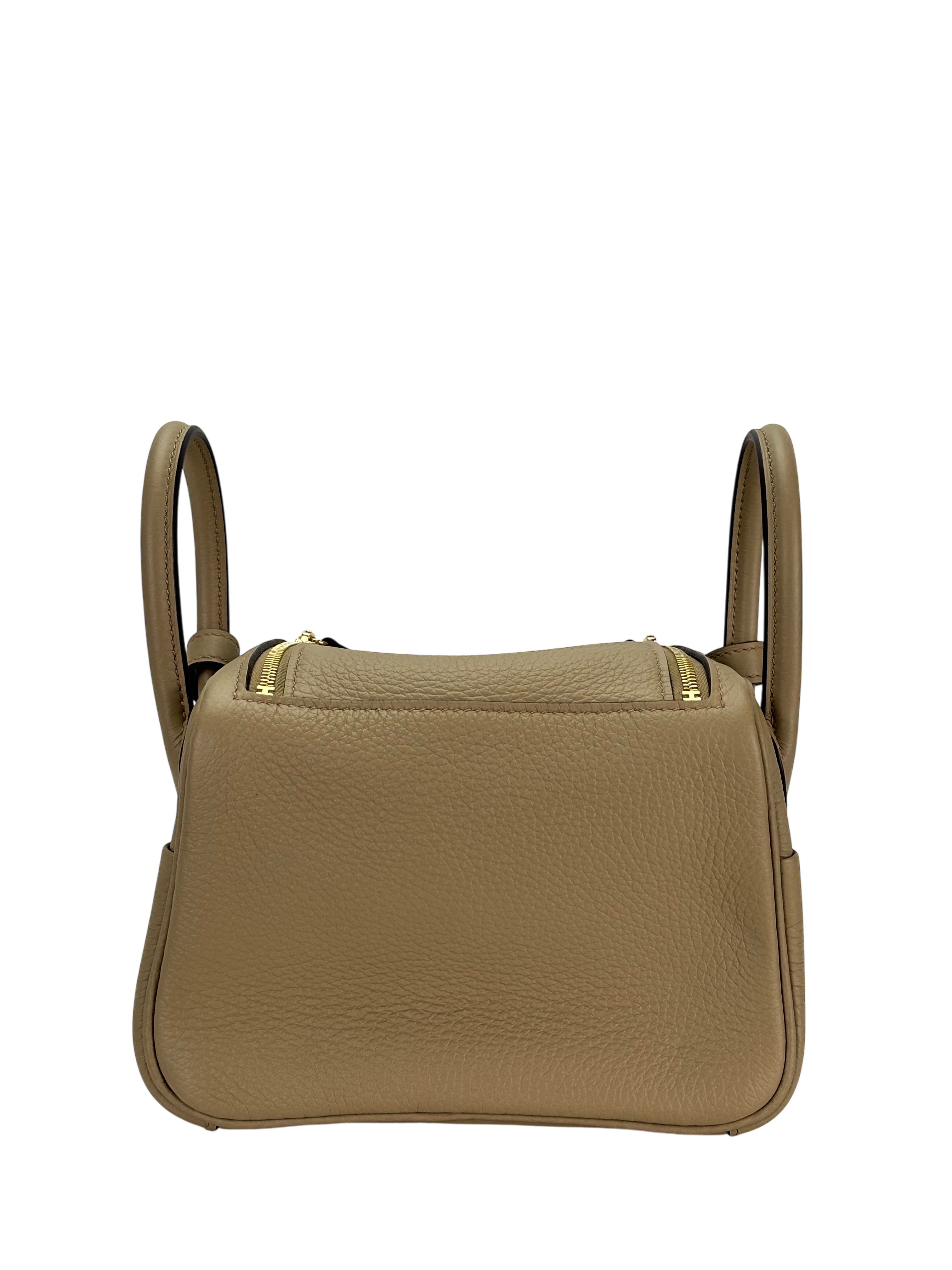 HERMES - Mini Lindy Beige Marfa TC Gold Hardware 