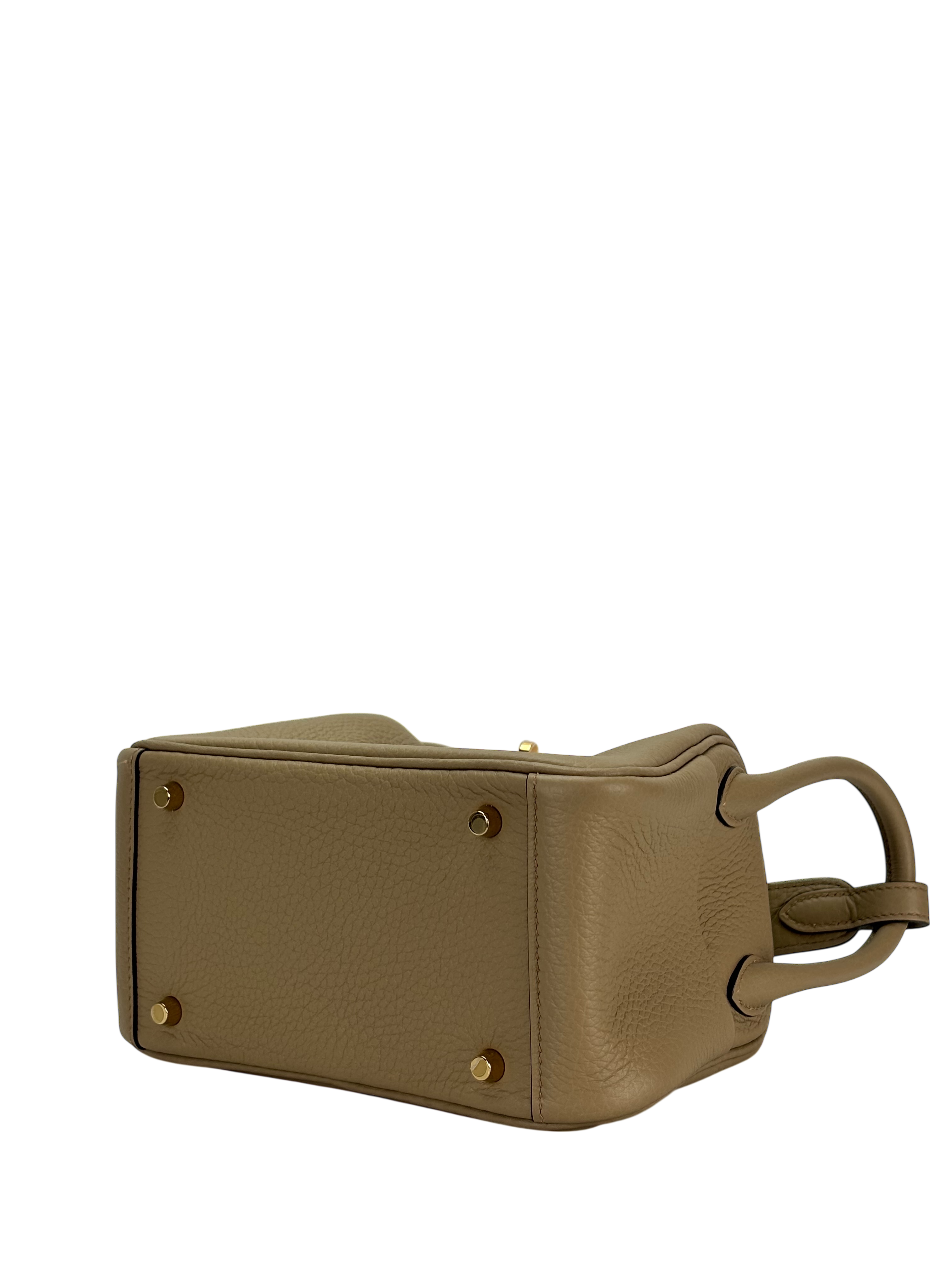 HERMES - Mini Lindy Beige Marfa TC Gold Hardware 
