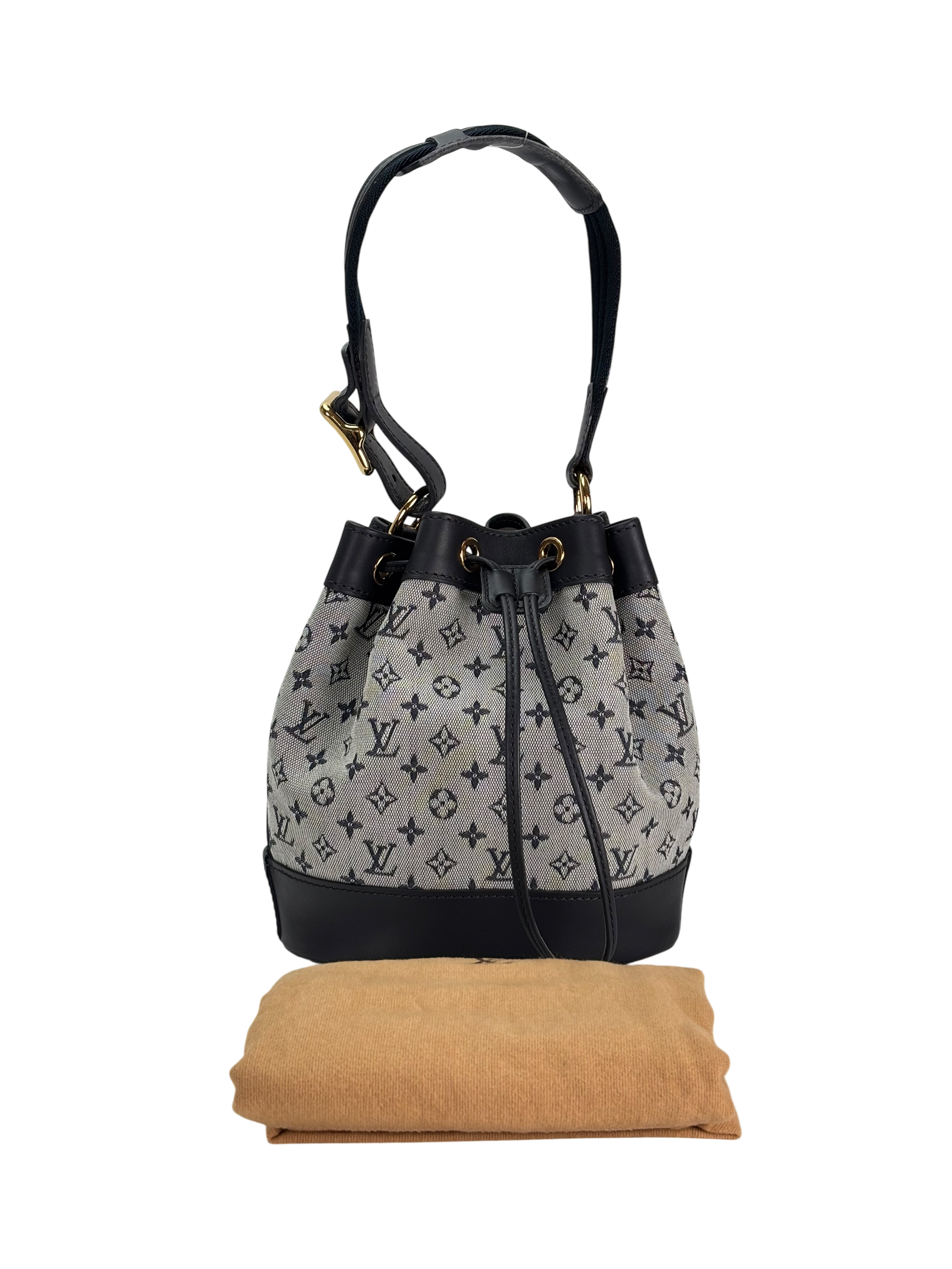 LOUIS VUITTON - Mini Monogram Noelie Navy Shoulder Bag