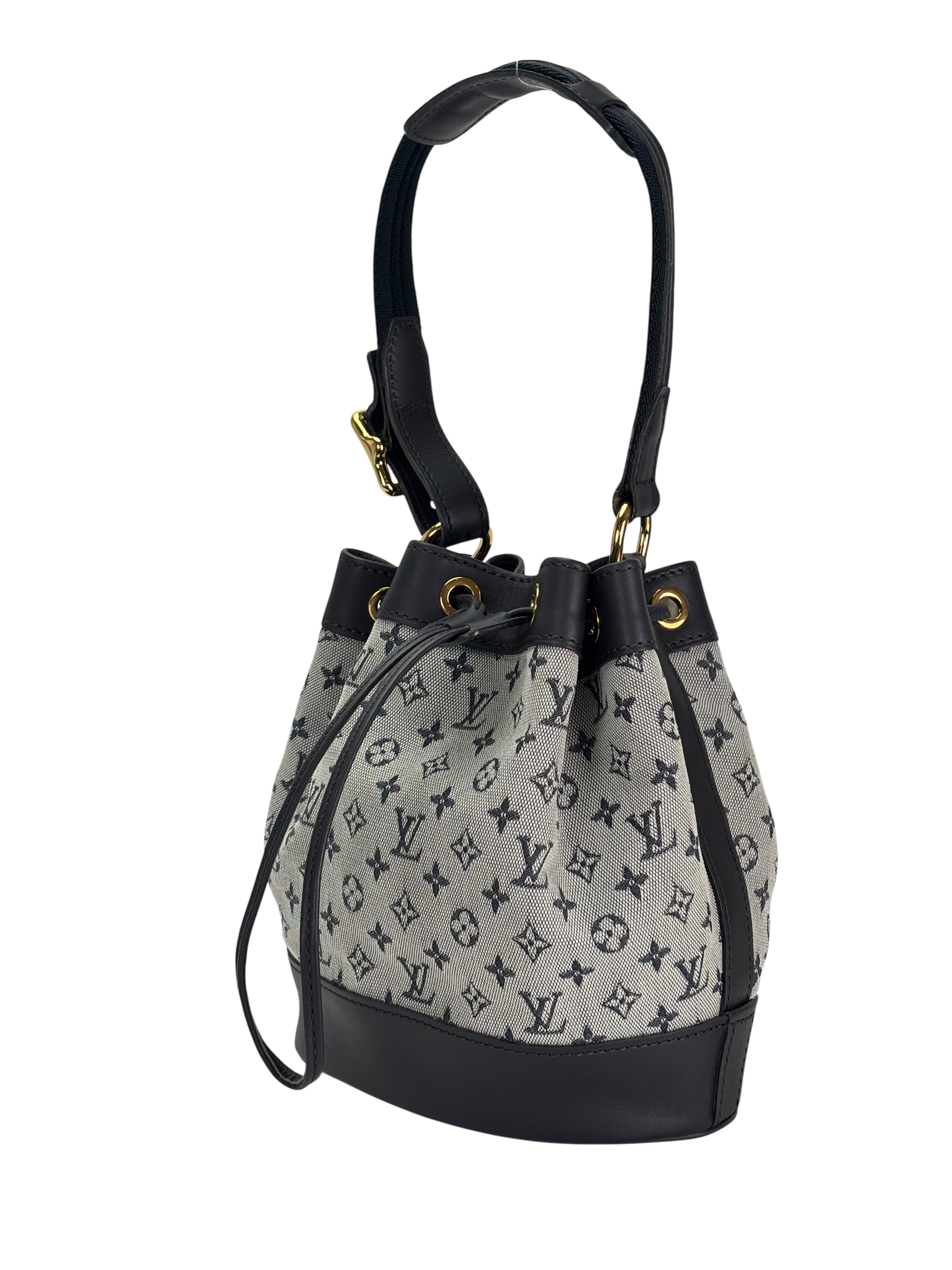 LOUIS VUITTON - Mini Monogram Noelie Navy Shoulder Bag