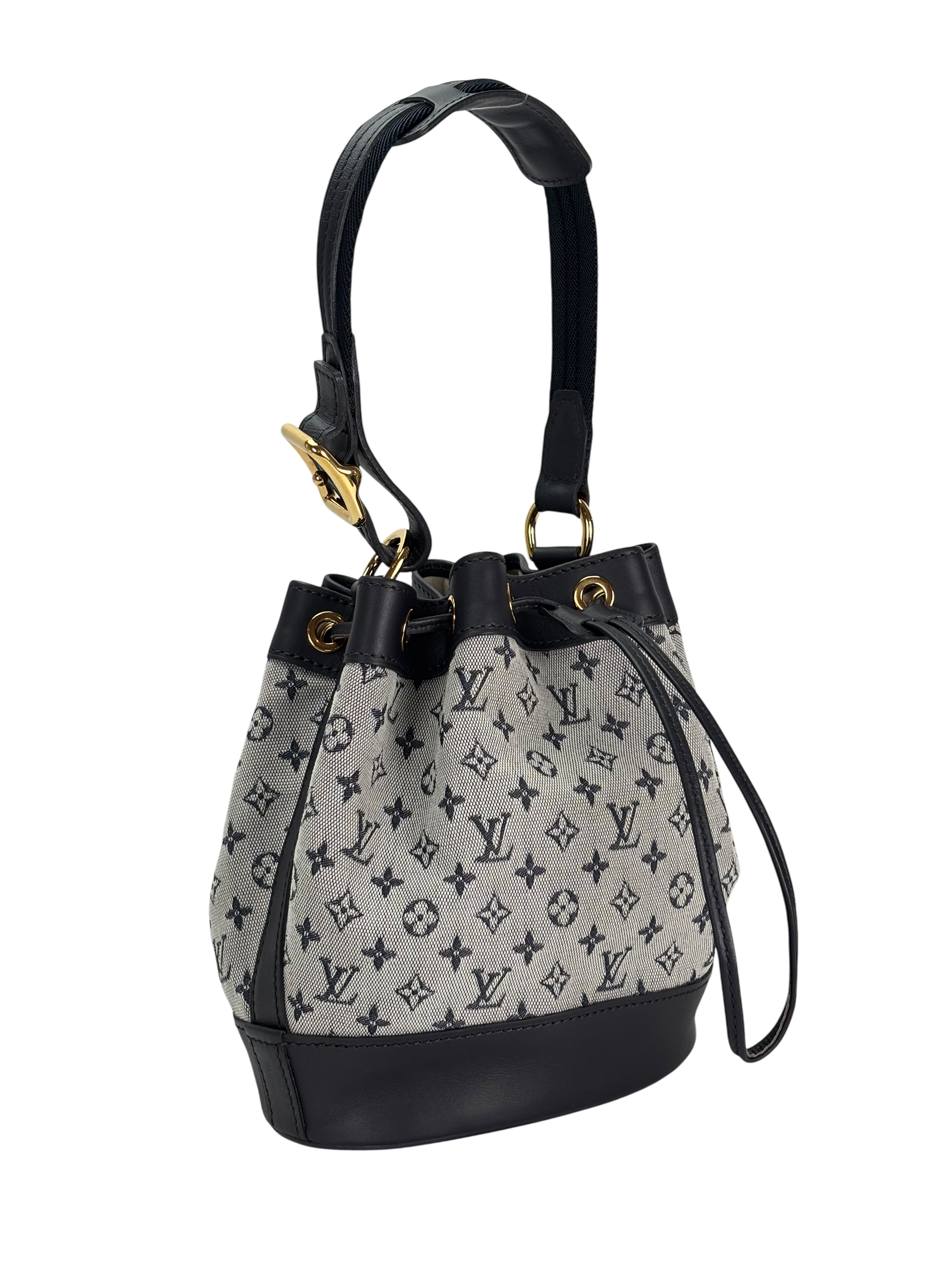 LOUIS VUITTON - Mini Monogram Noelie Navy Shoulder Bag