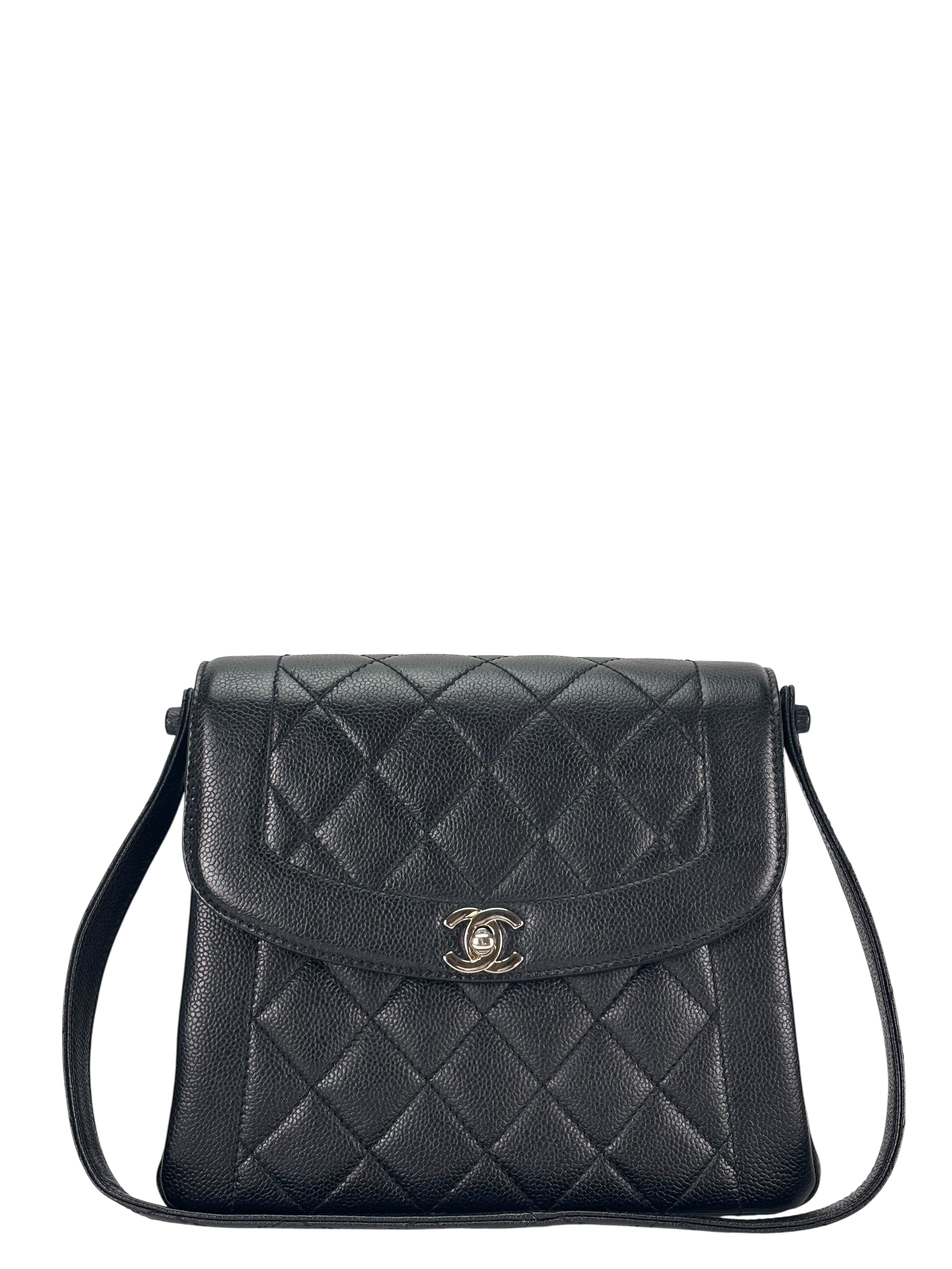 CHANEL - Black Caviar Diana Shoulder Bag