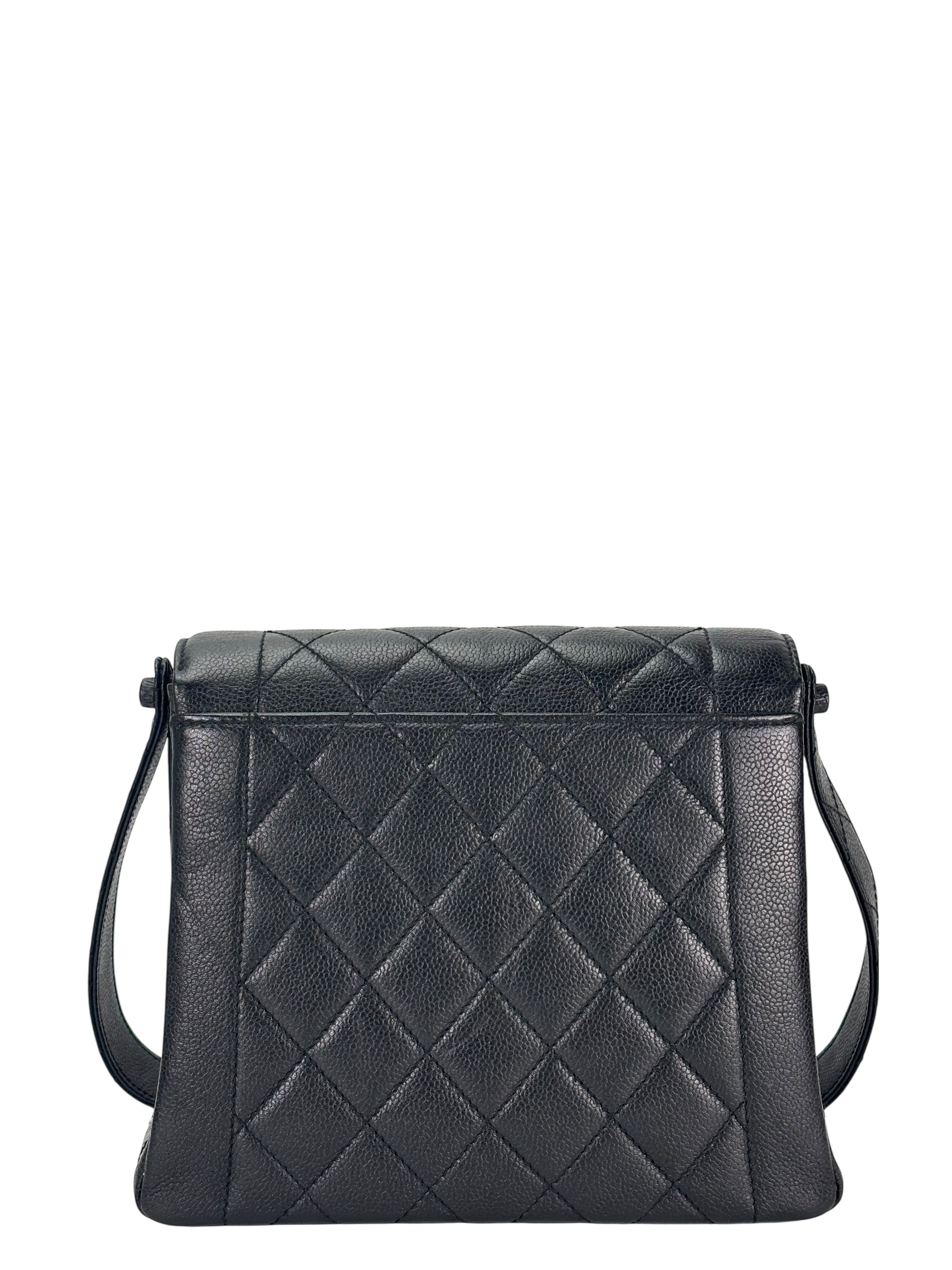 CHANEL - Black Caviar Diana Shoulder Bag