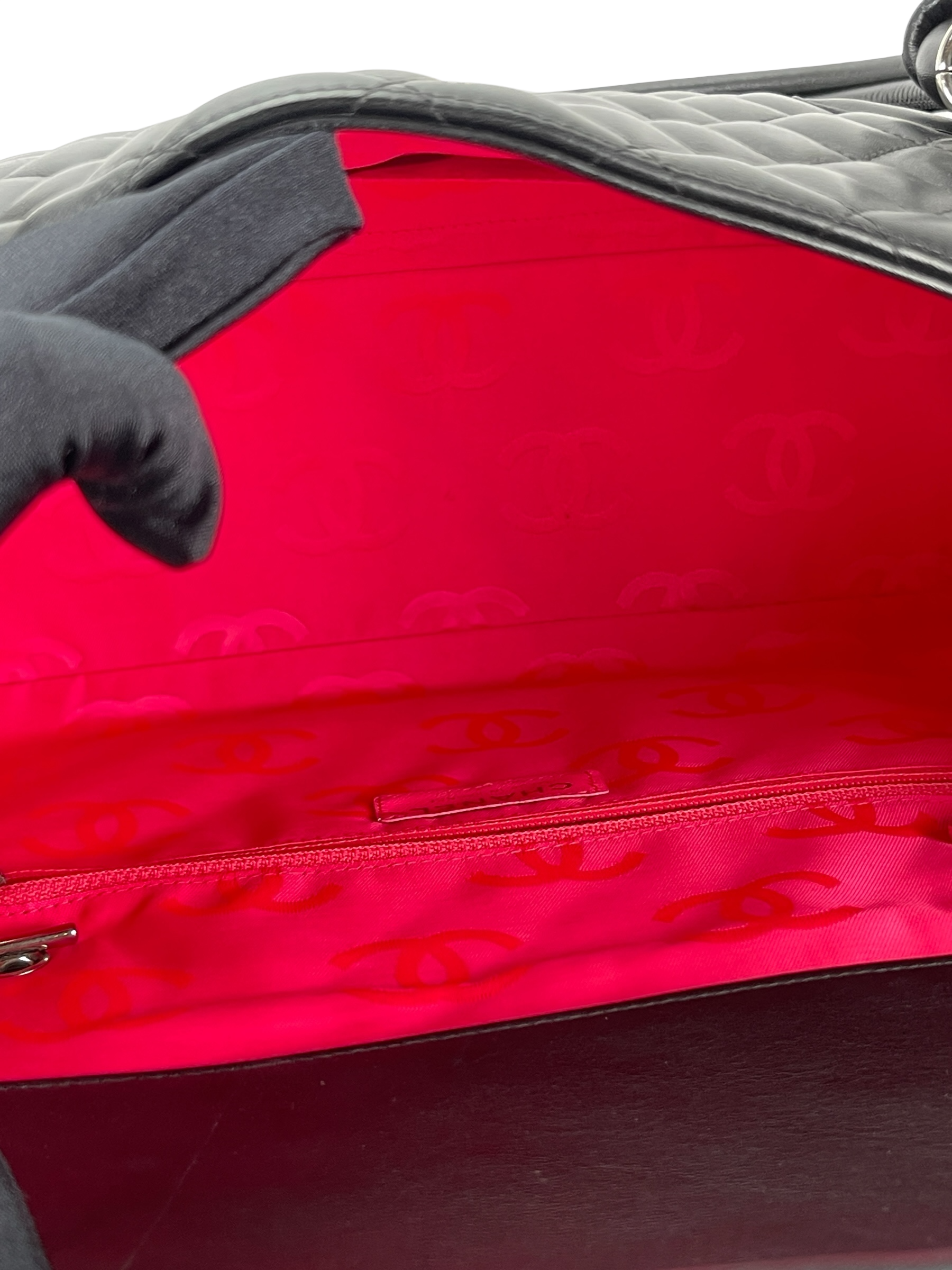 CHANEL - Black Rare Cambon Turnlock Tote Bag