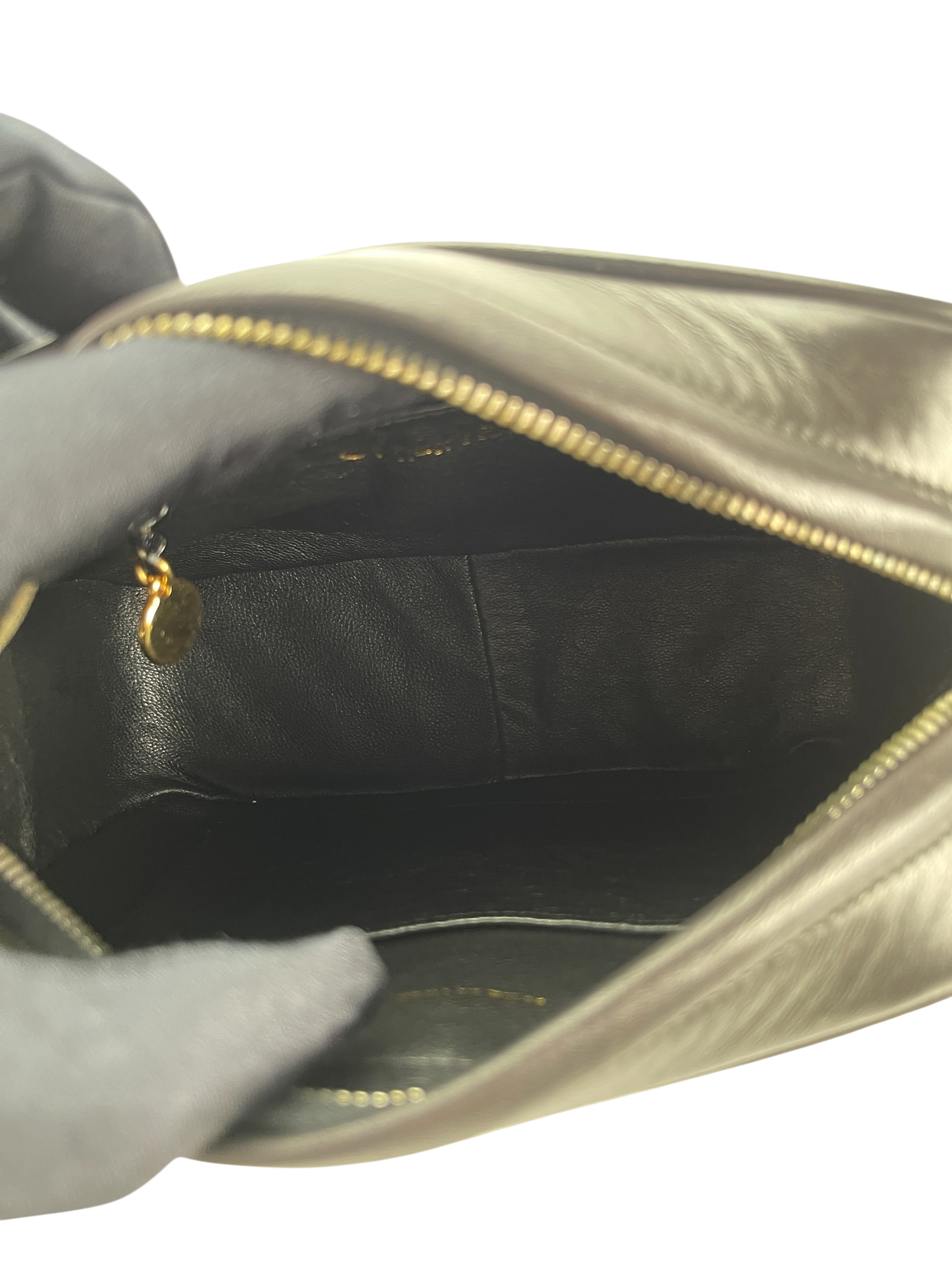 CHANEL - Black Lambskin Coco Mark Mini Chain Shoulder Camera Bag 