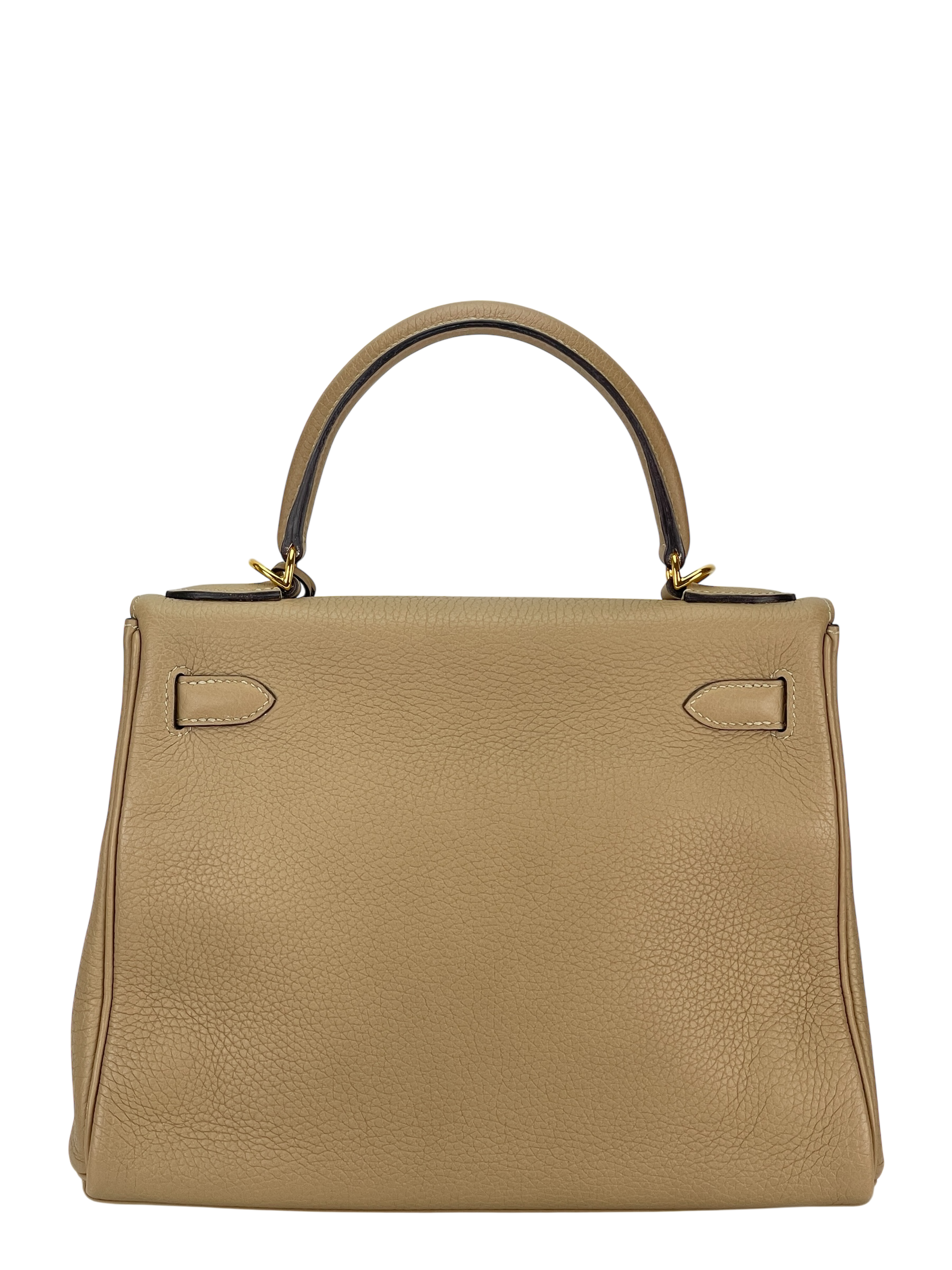 HERMES - Kelly 28 Trench Togo Gold Hardware