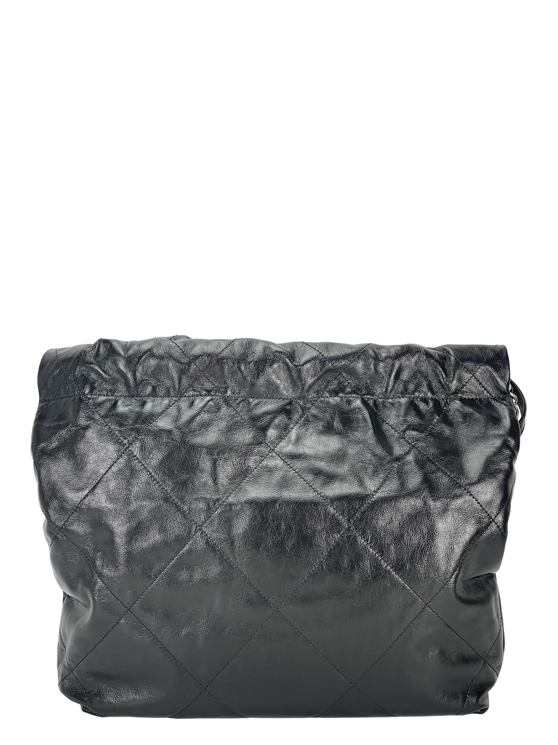 CHANEL - 22 Small Bag Black Lambskin Gold Hardware