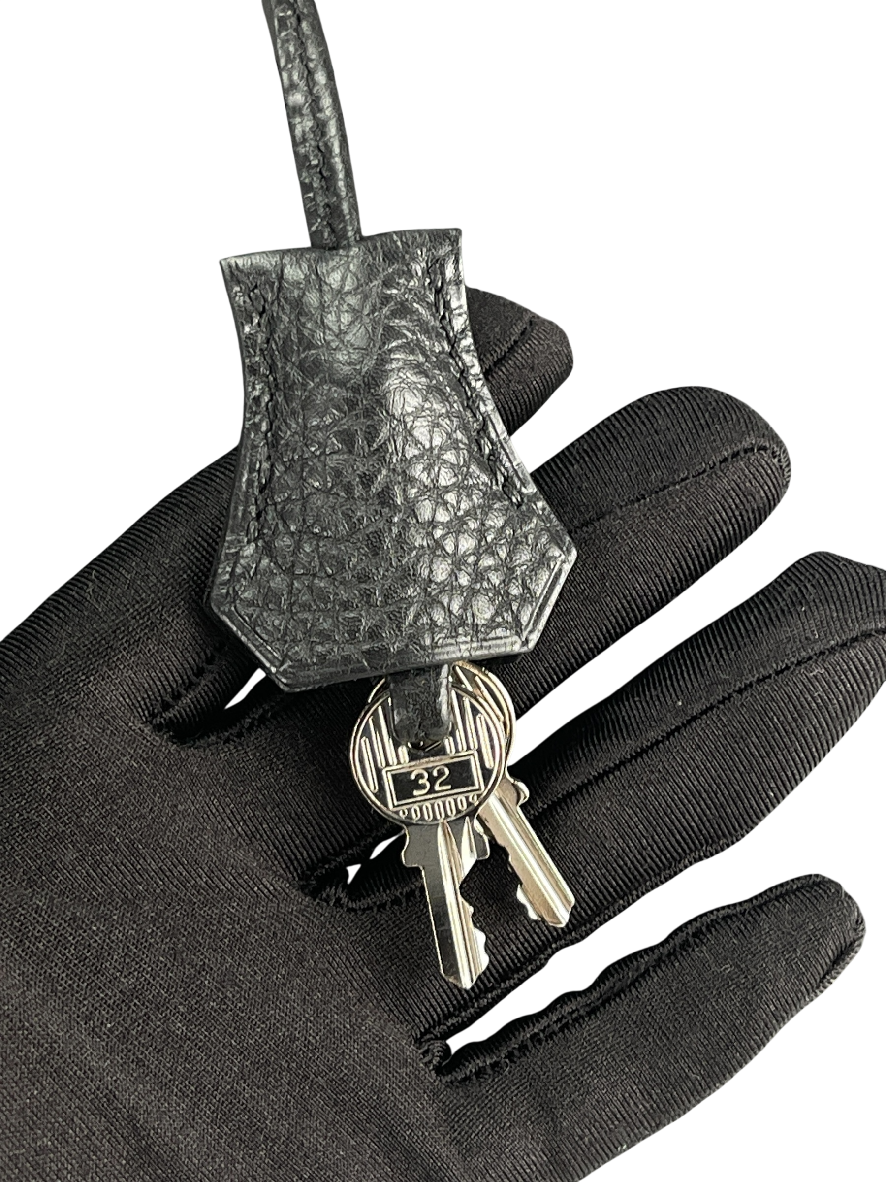 HERMES - Birkin 30 Black Togo Palladium Hardware 