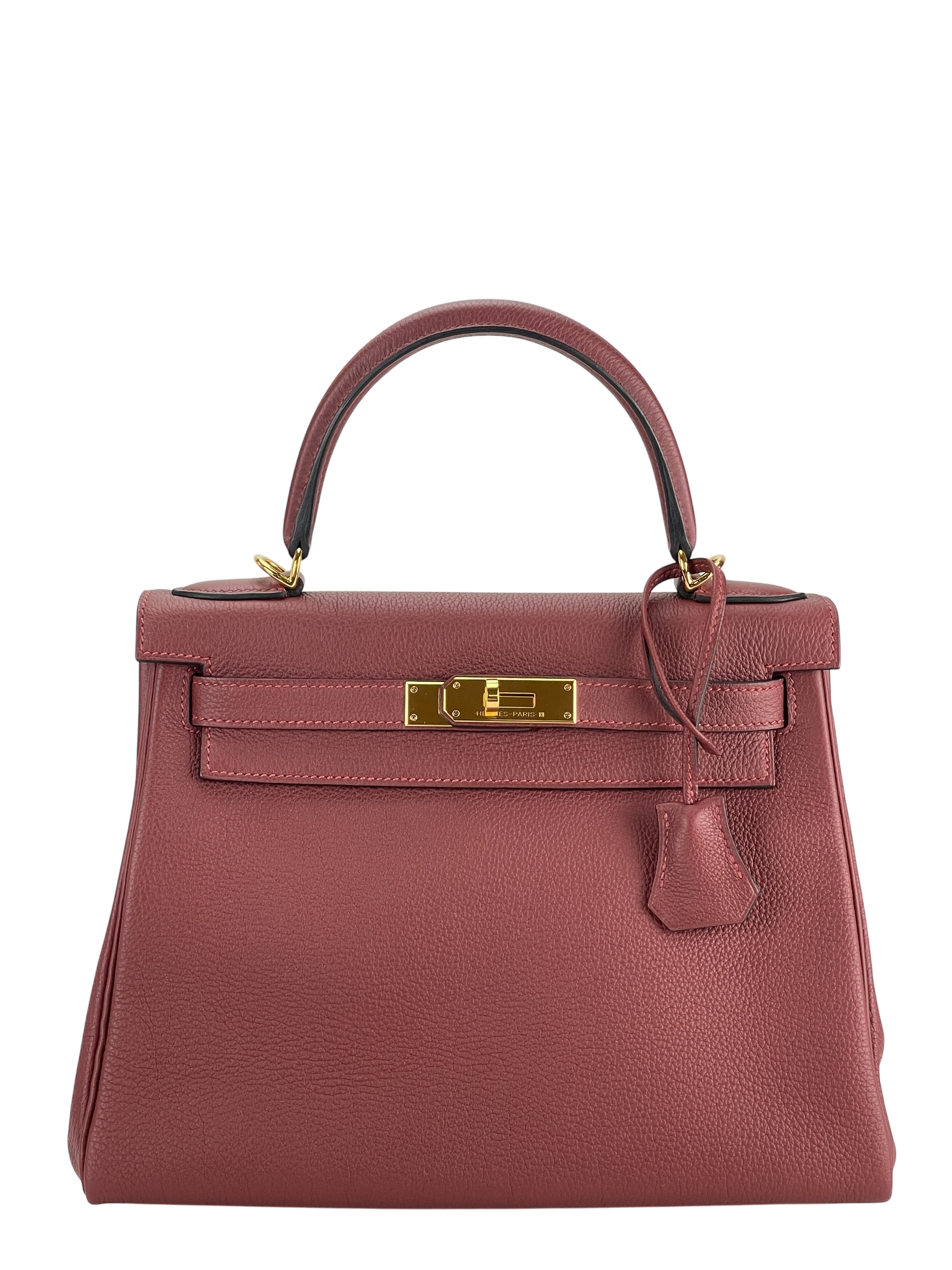 HERMES - Kelly 28 Rough H Togo 2way Shoulder Bag Gold Hardware