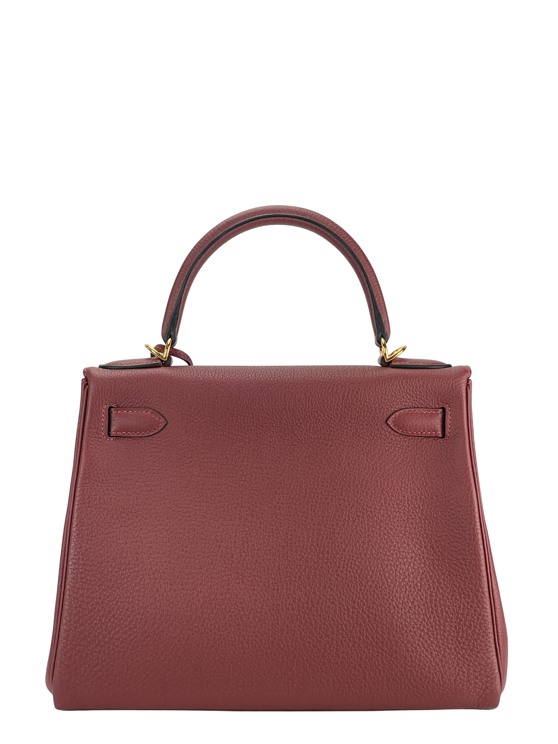 HERMES - Kelly 28 Rough H Togo 2way Shoulder Bag Gold Hardware 