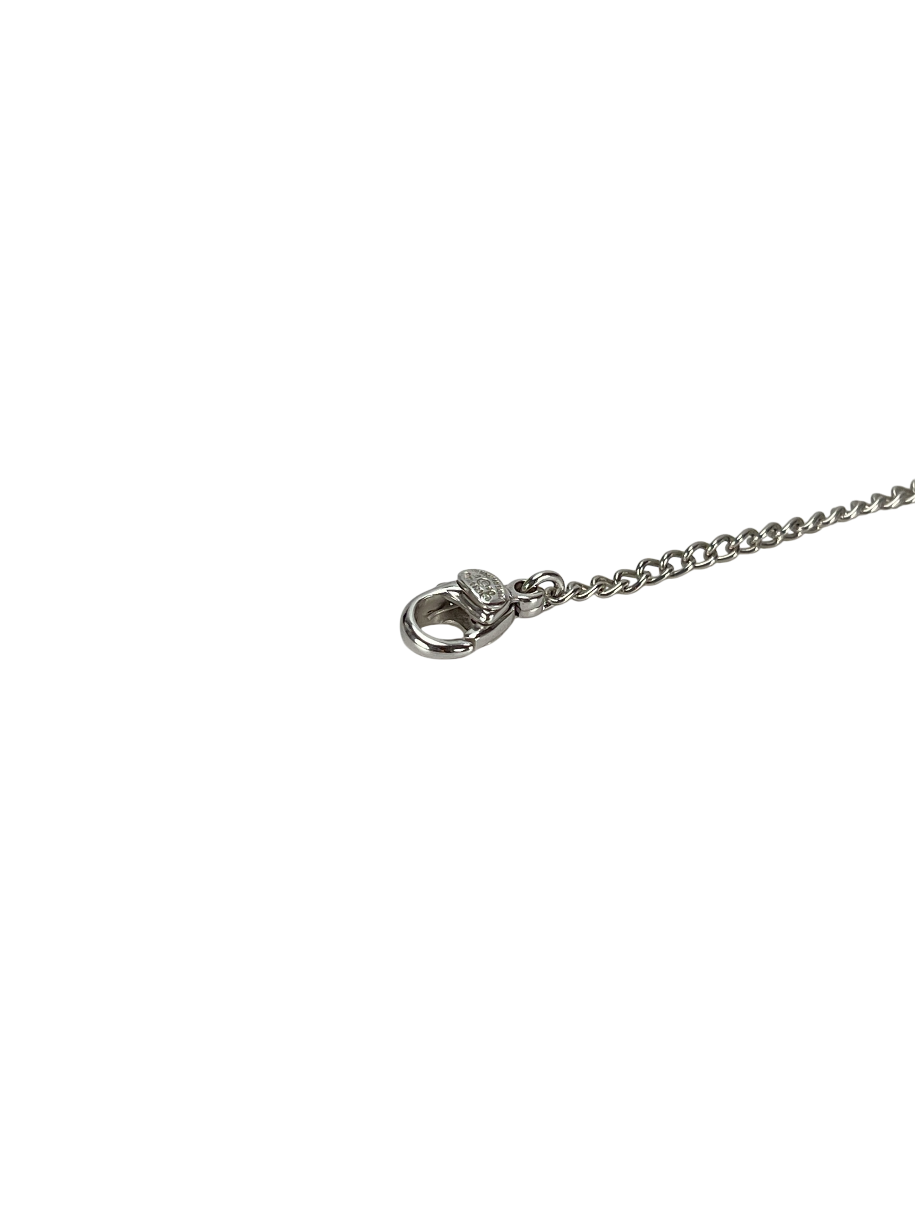 CHANEL - 04V Silver Coco Mark Pendant Necklace