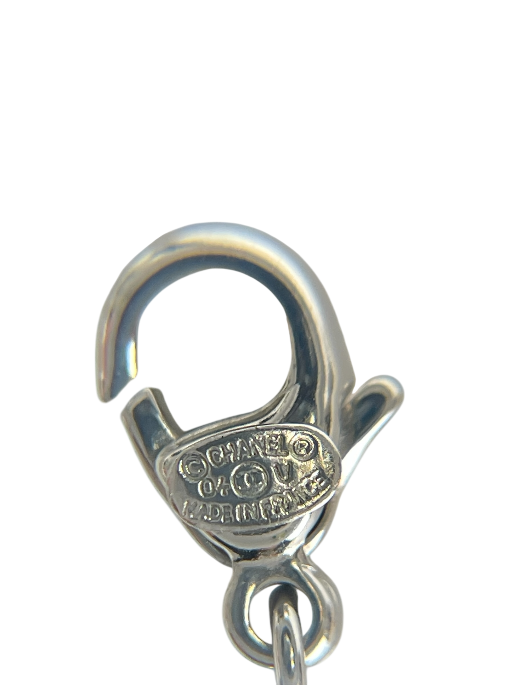 CHANEL - 04V Silver Coco Mark Pendant Necklace