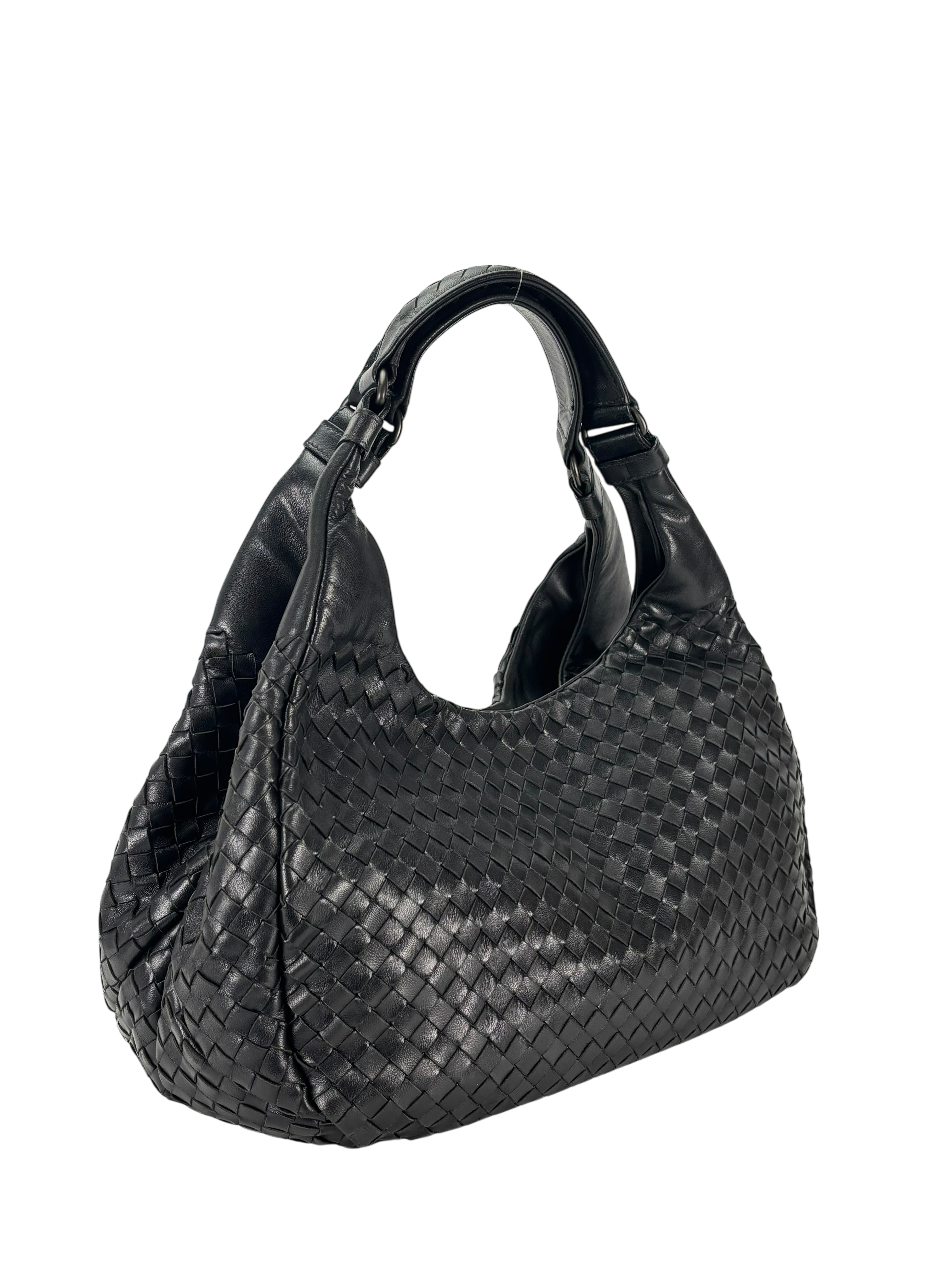 BOTTEGA VENETA - Intrecciato Hobo Bag Black Leather