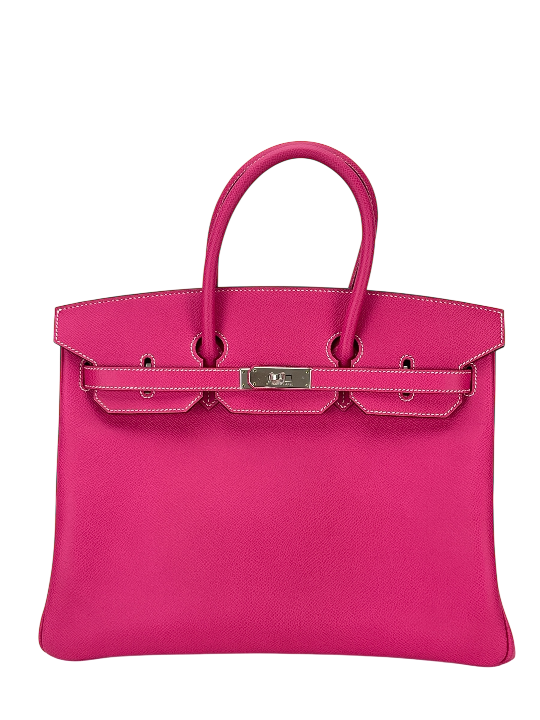 HERMES - Birkin 35 Rose Tyrien Epsom Palladium Hardware
