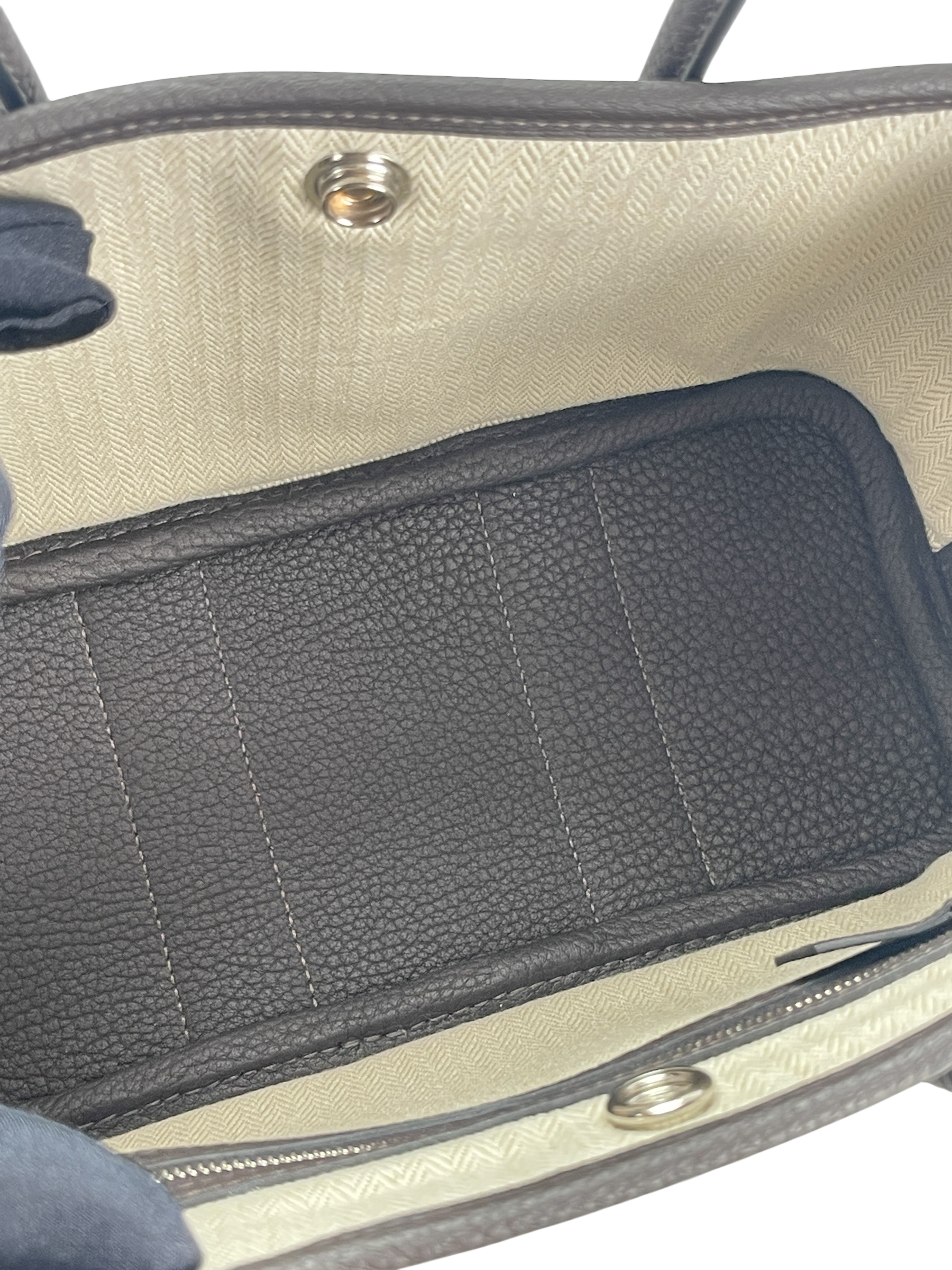 HERMES - Garden Party 23 Ebenu Negonda Handbag