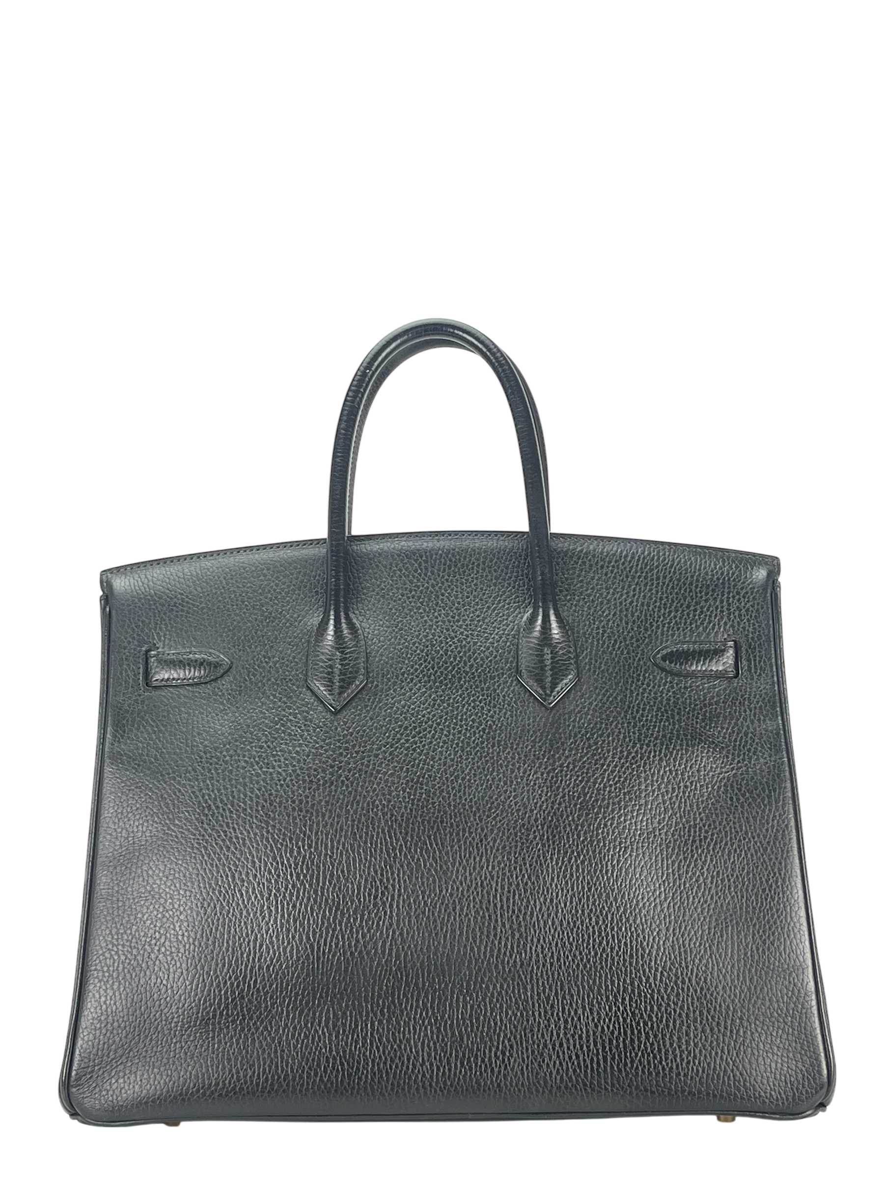 HERMES - Birkin 35 Black Ardennes Gold Hardware 