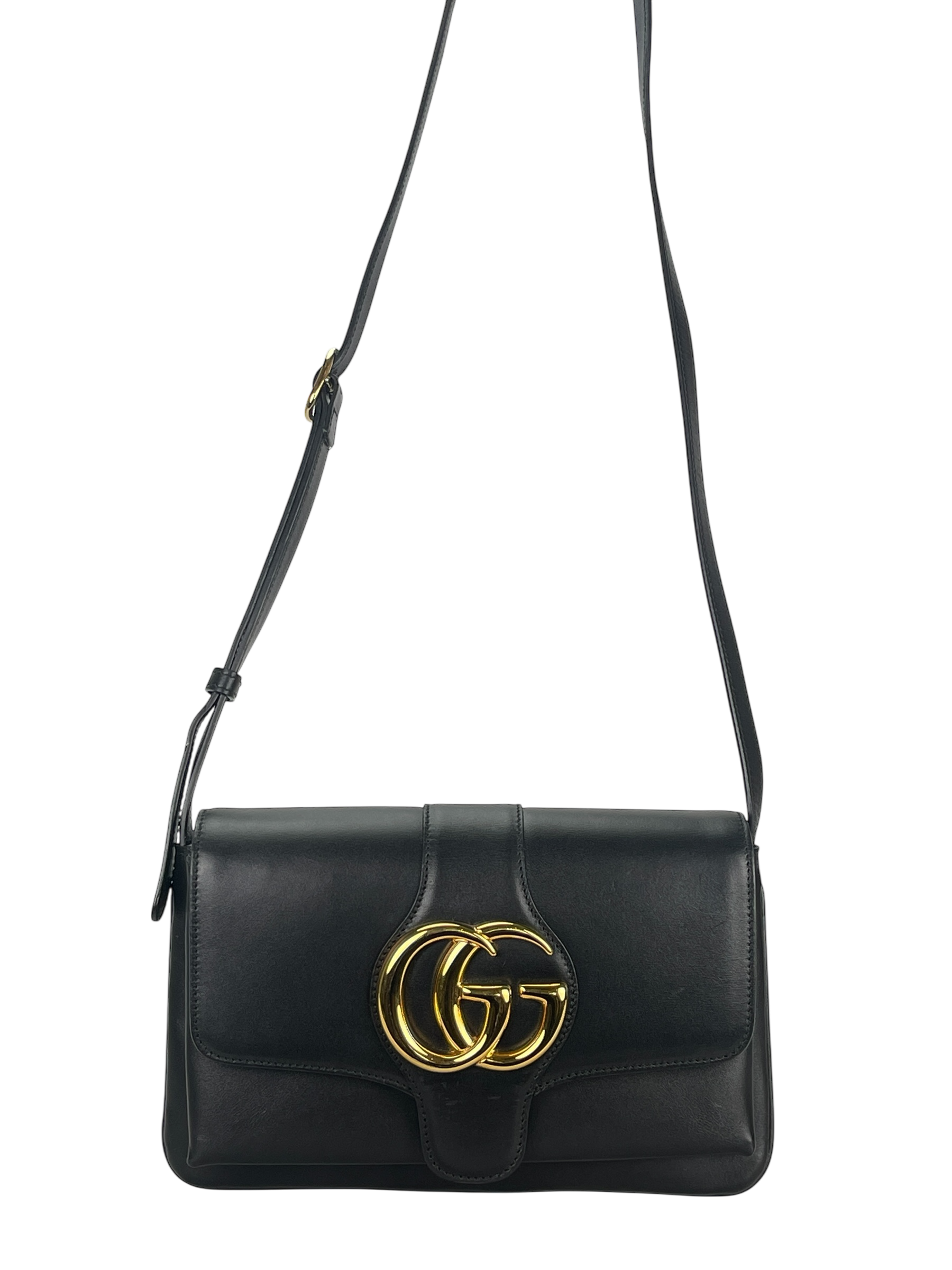 GUCCI - Black Calfskin Ally Leather Shoulder Bag 