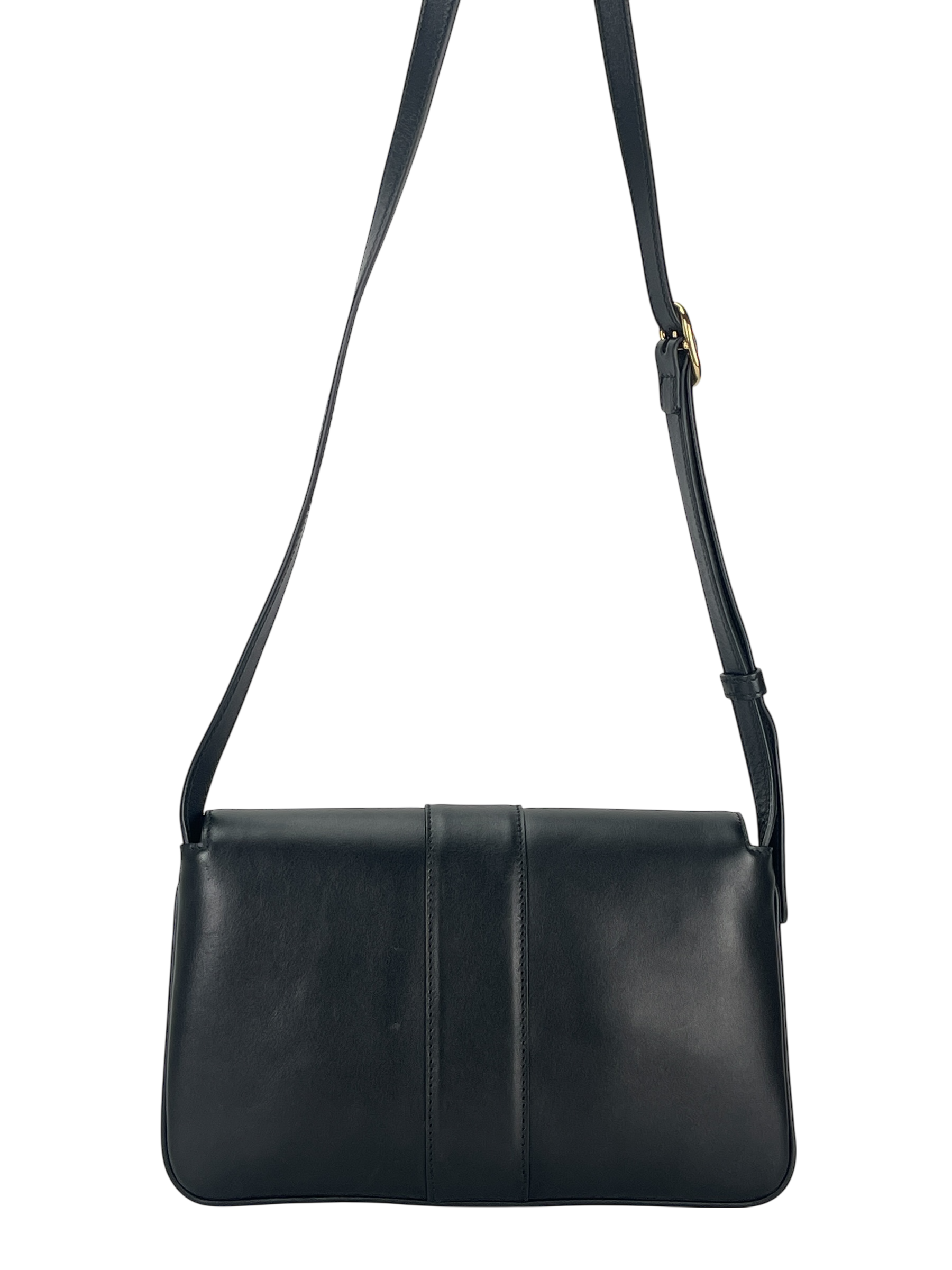 GUCCI - Black Calfskin Ally Leather Shoulder Bag 
