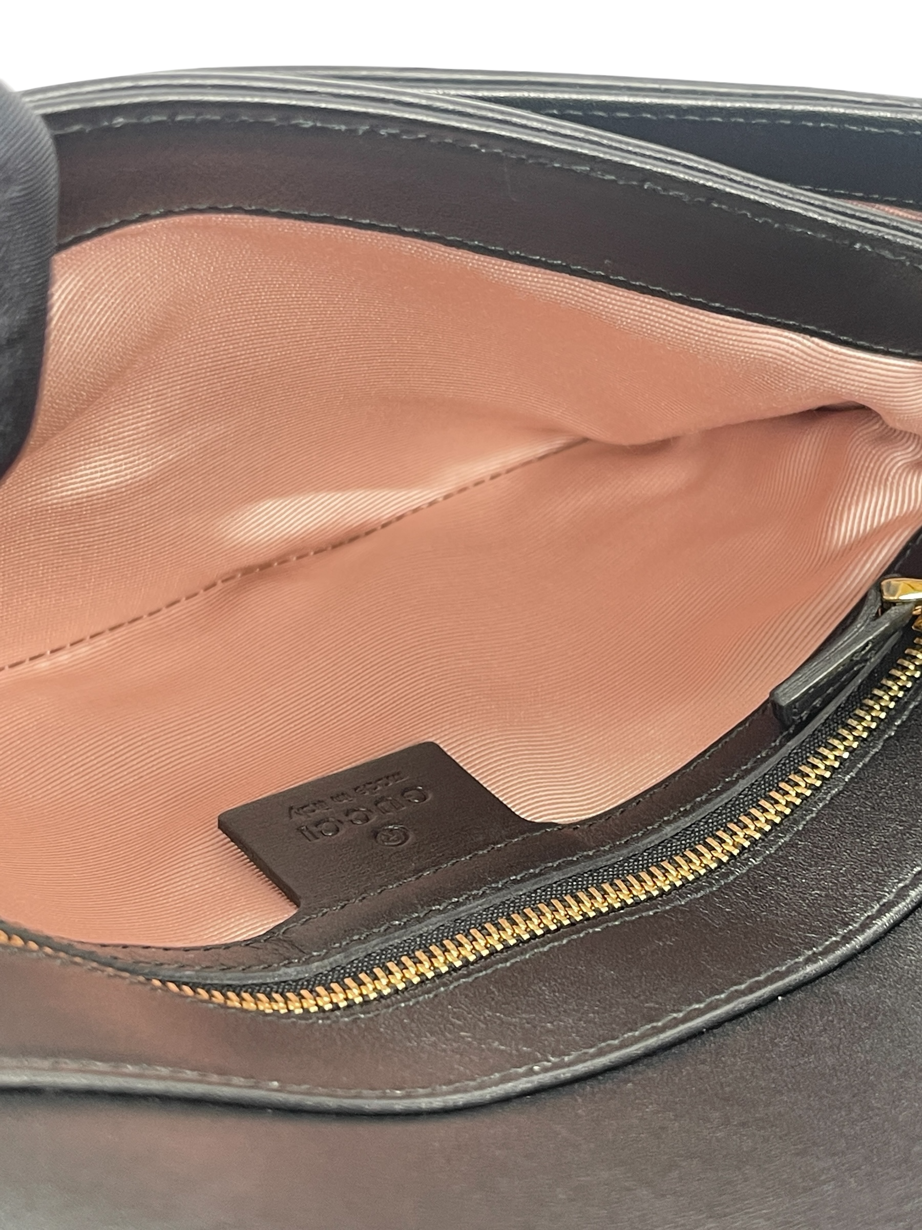 GUCCI - Black Calfskin Ally Leather Shoulder Bag 