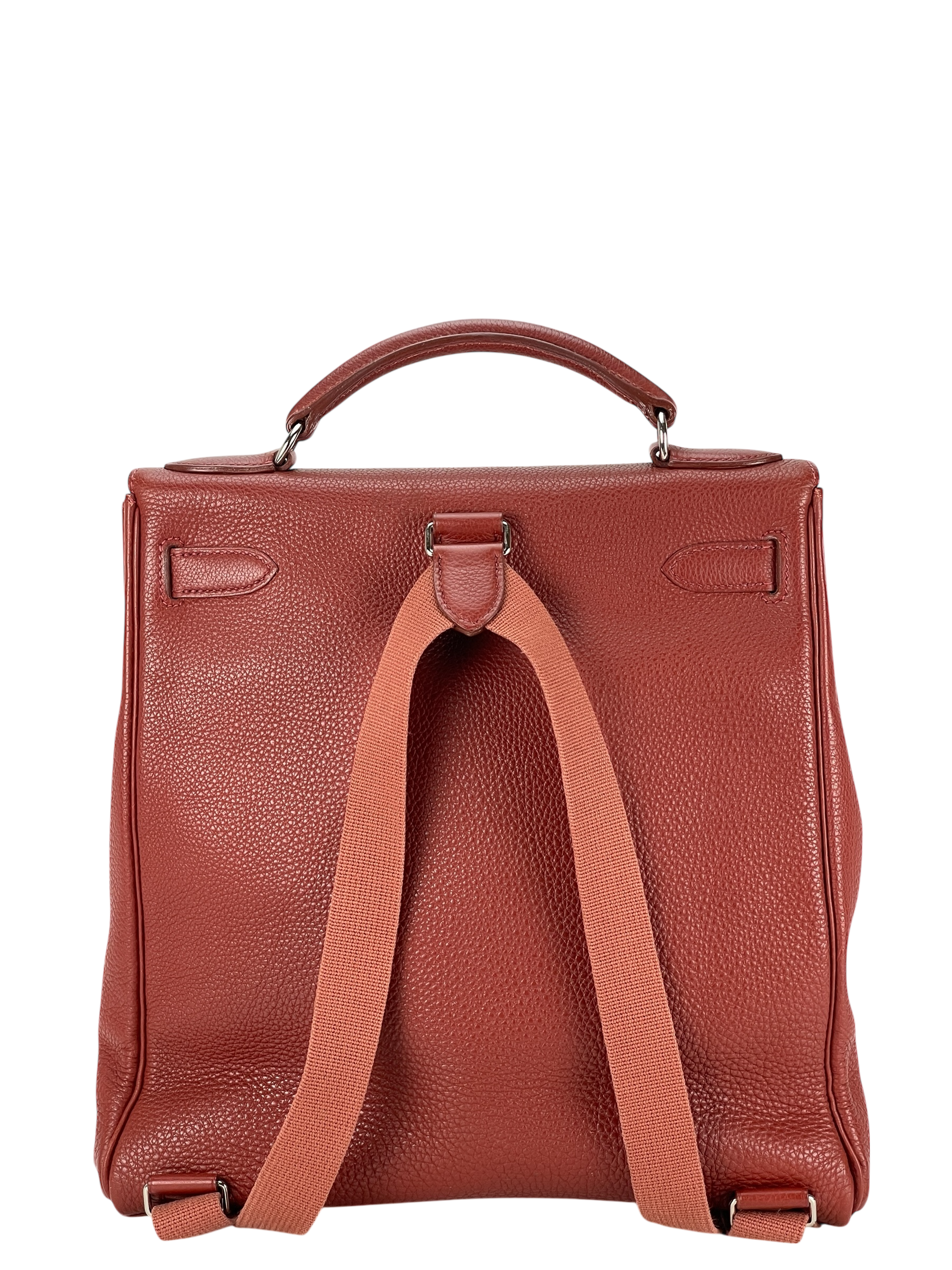 HERMES - Togo Kelly Ado Brique Backpack 