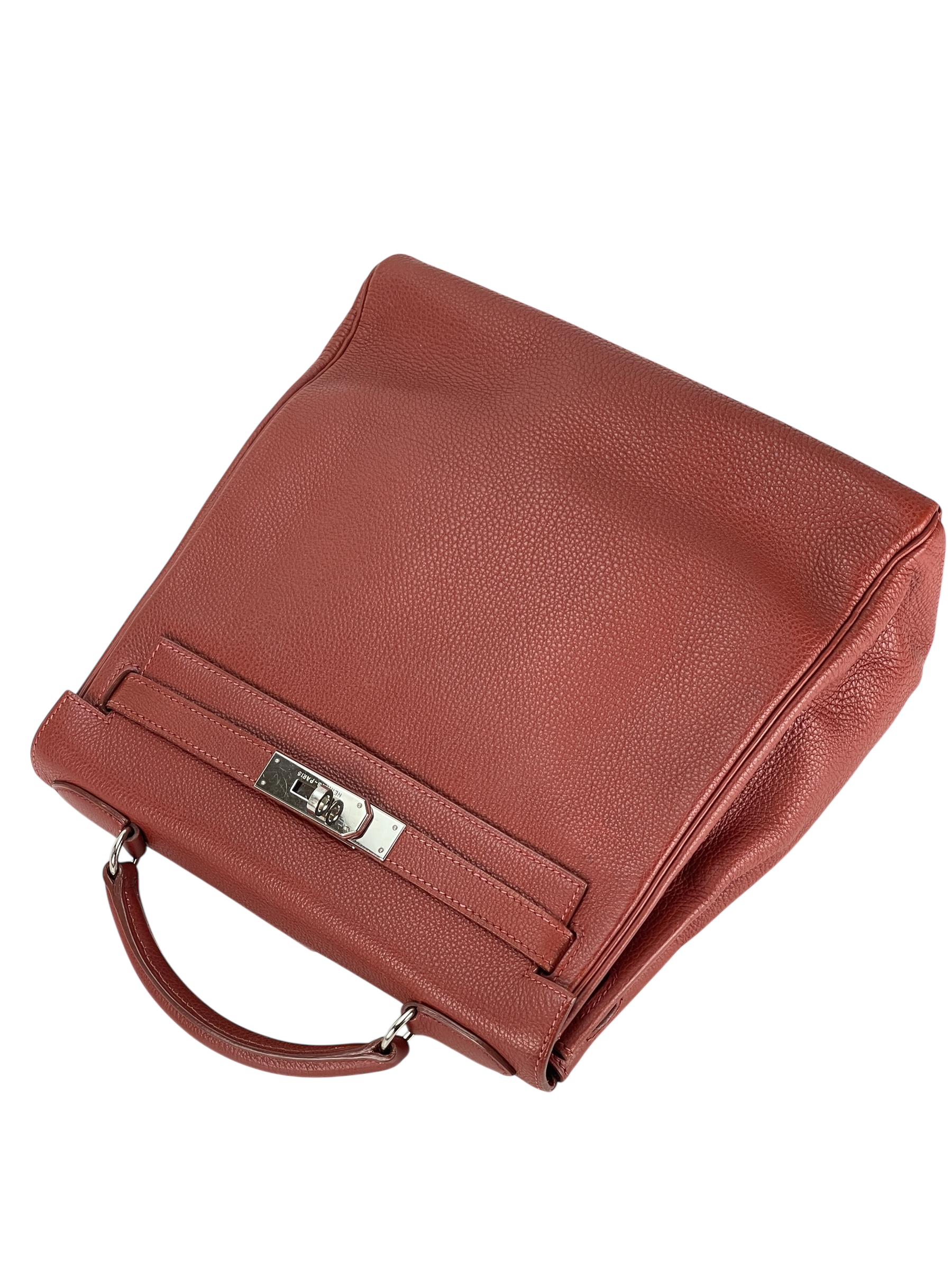 HERMES - Togo Kelly Ado Brique Backpack 