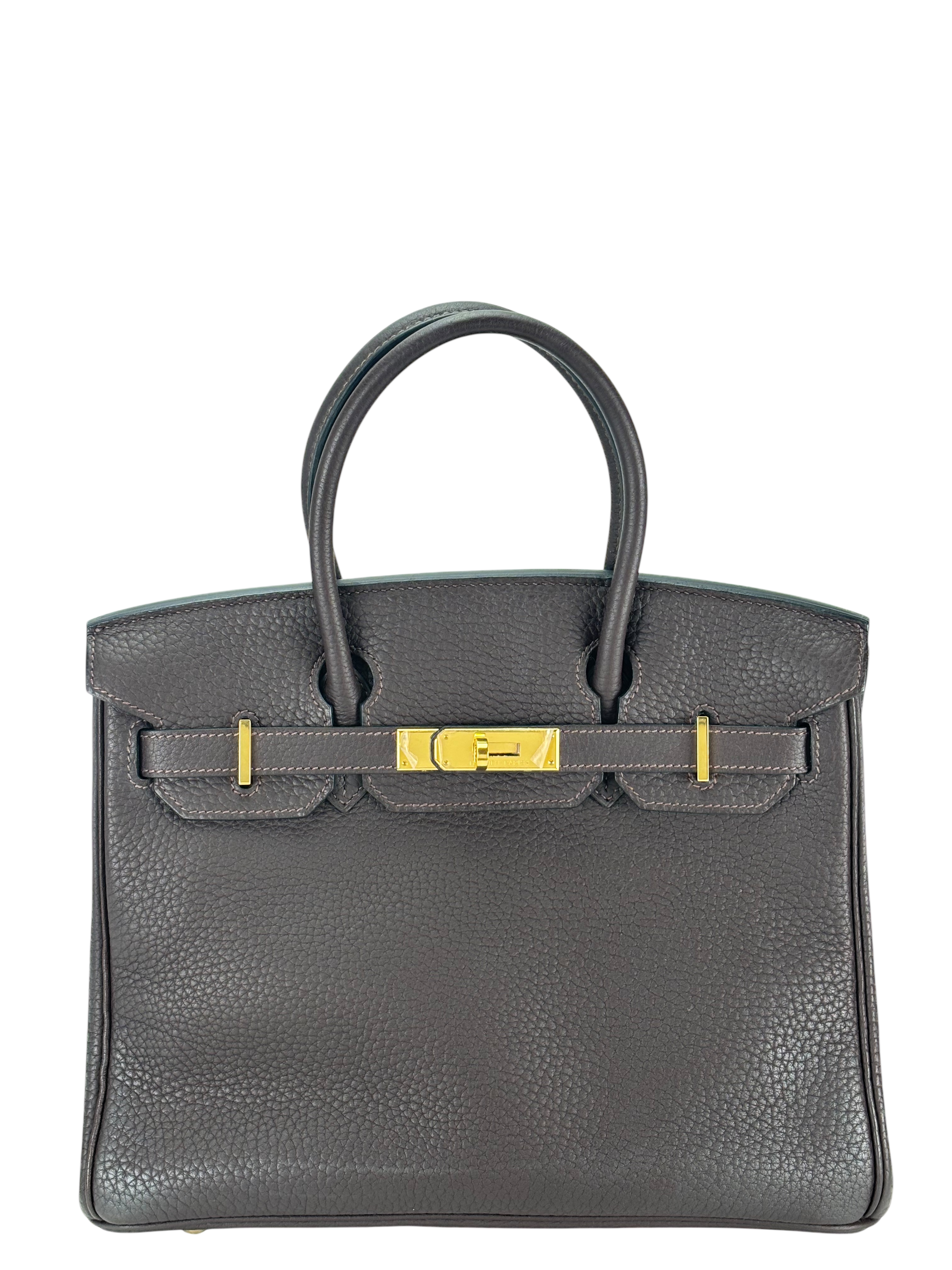 HERMES - Birkin 30 Ebene Togo Gold Hardware 