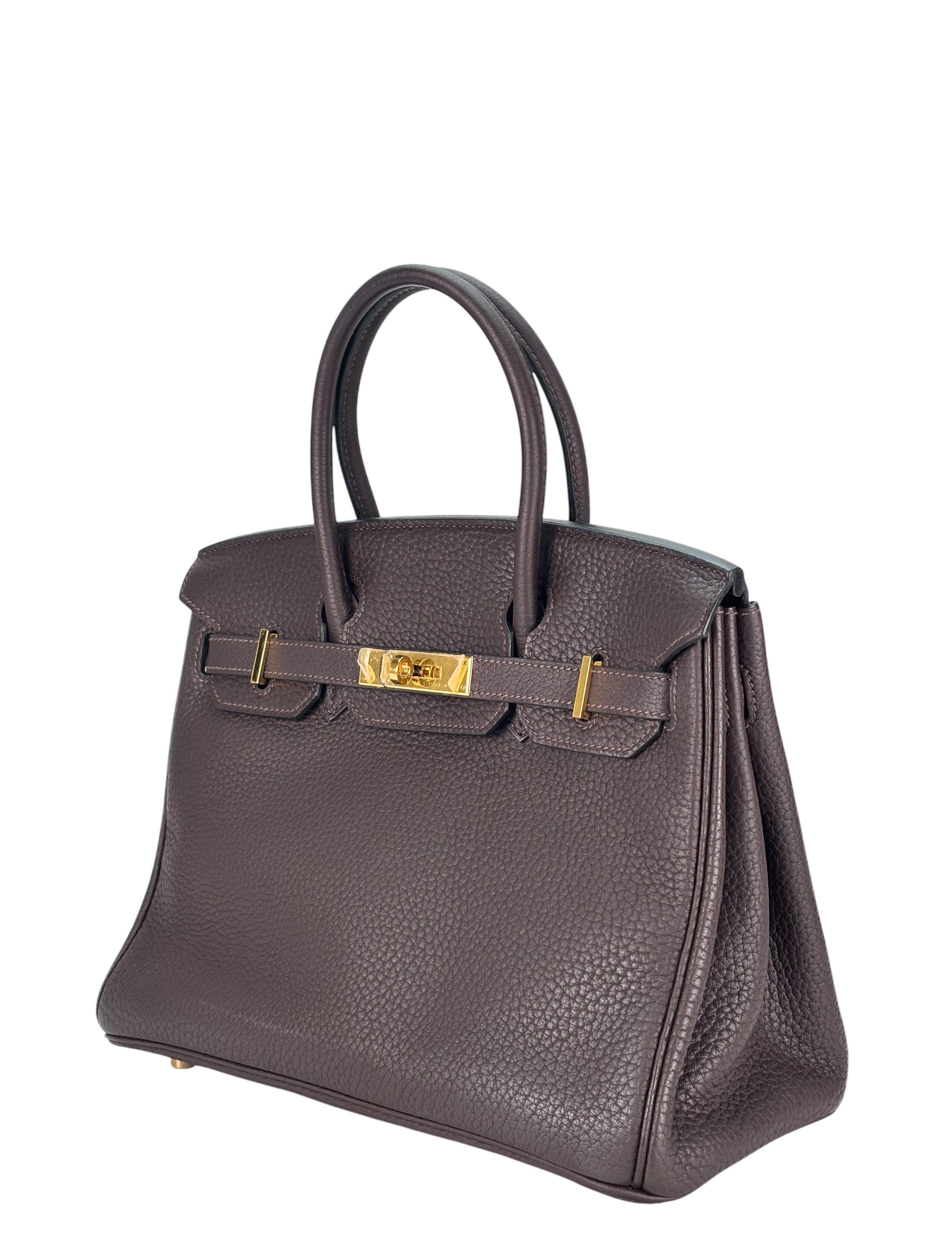 HERMES - Birkin 30 Ebene Togo Gold Hardware 