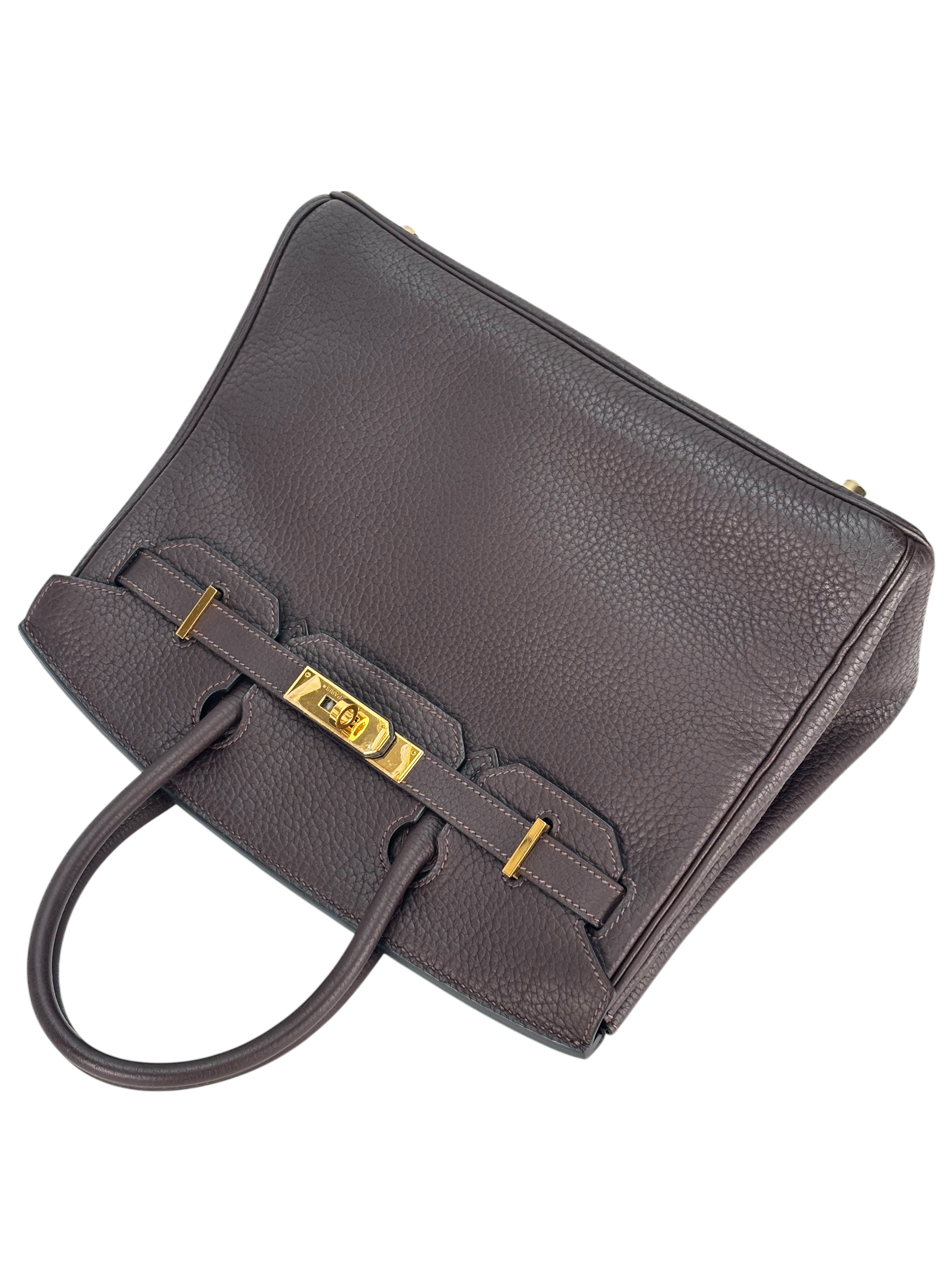 HERMES - Birkin 30 Ebene Togo Gold Hardware 