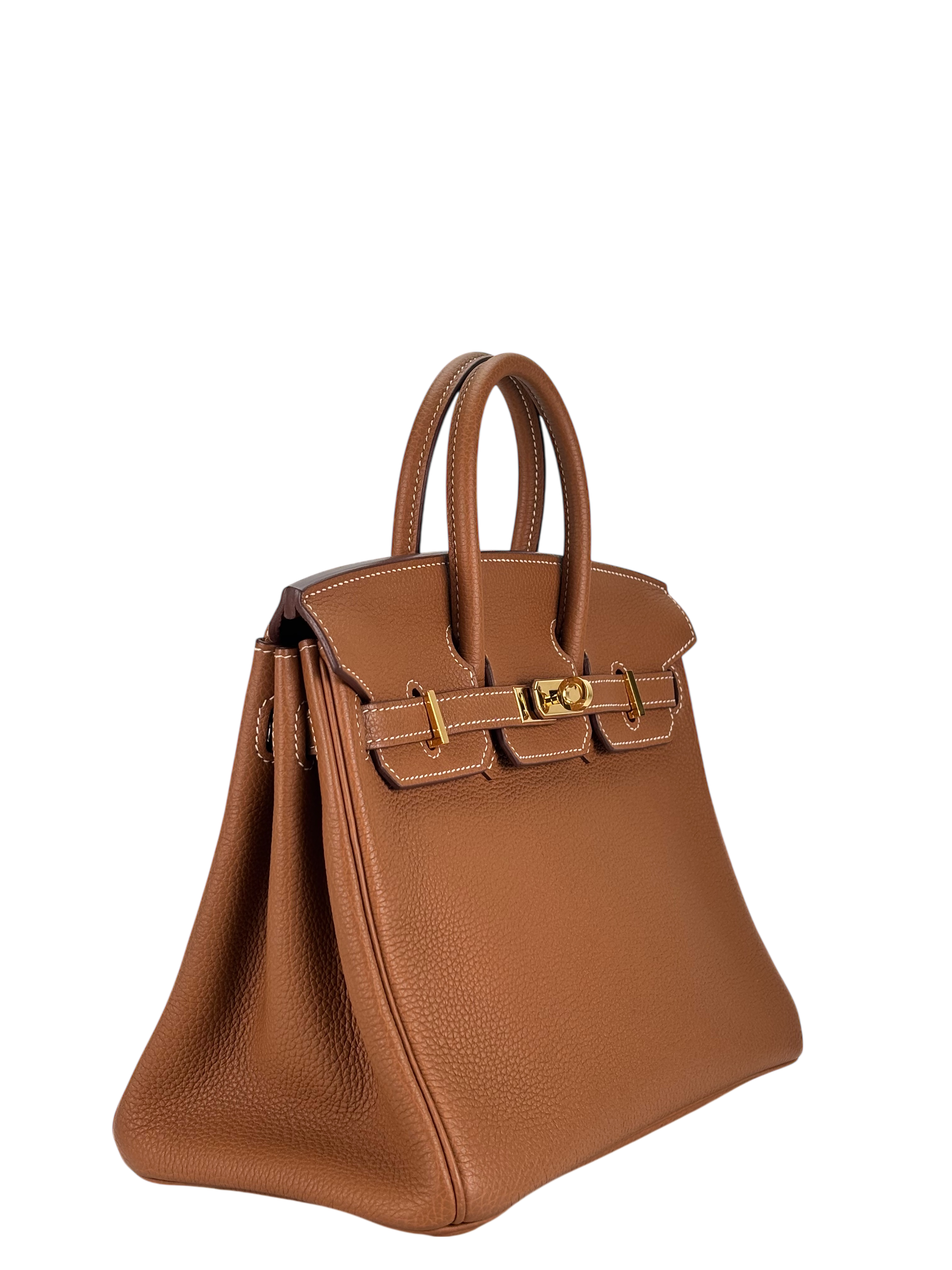 HERMES - Birkin 25 Gold Togo Gold Hardware 