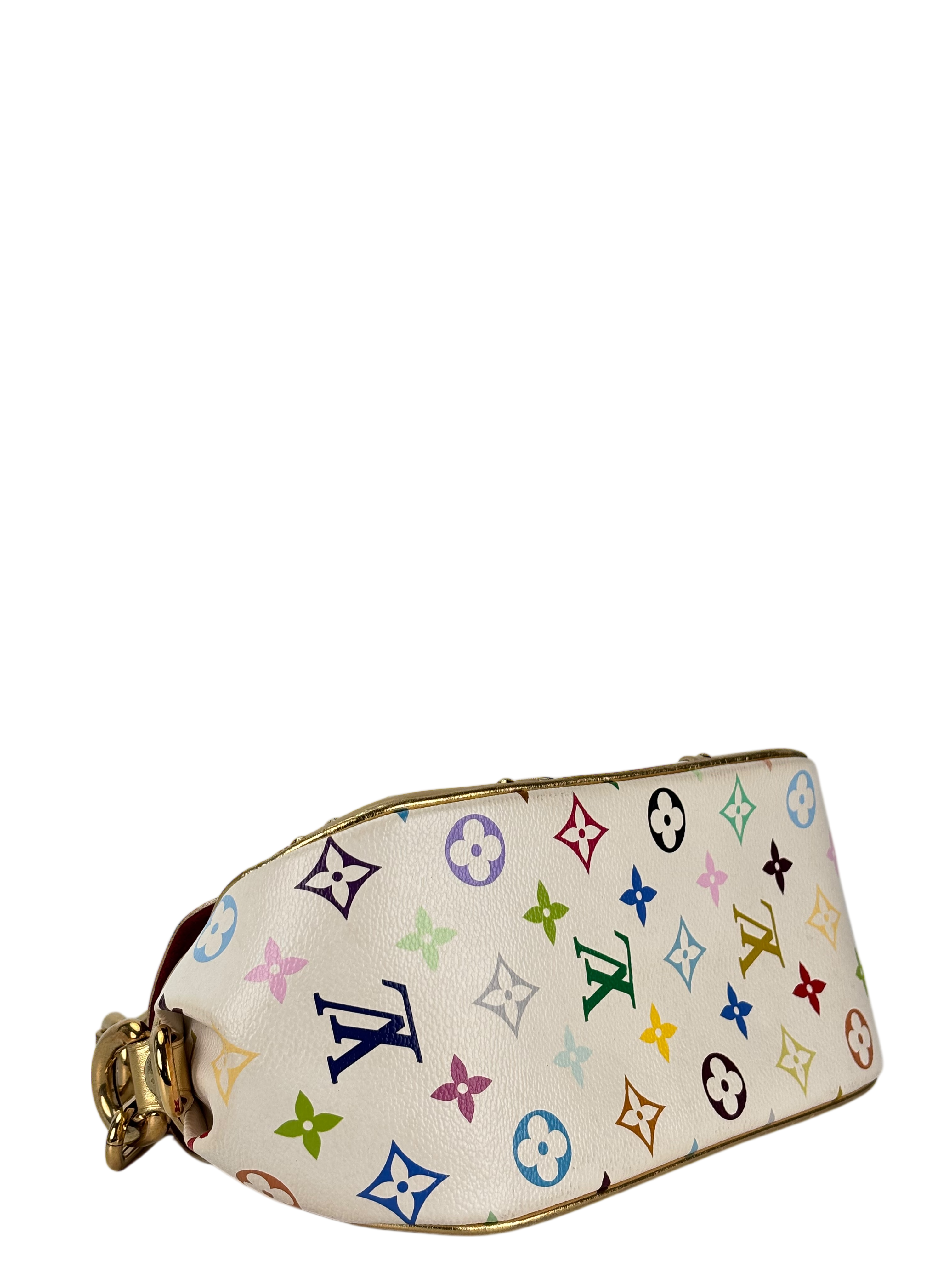 LOUIS VUITTON - White Canvas Multicolor Marine Shoulder Bag