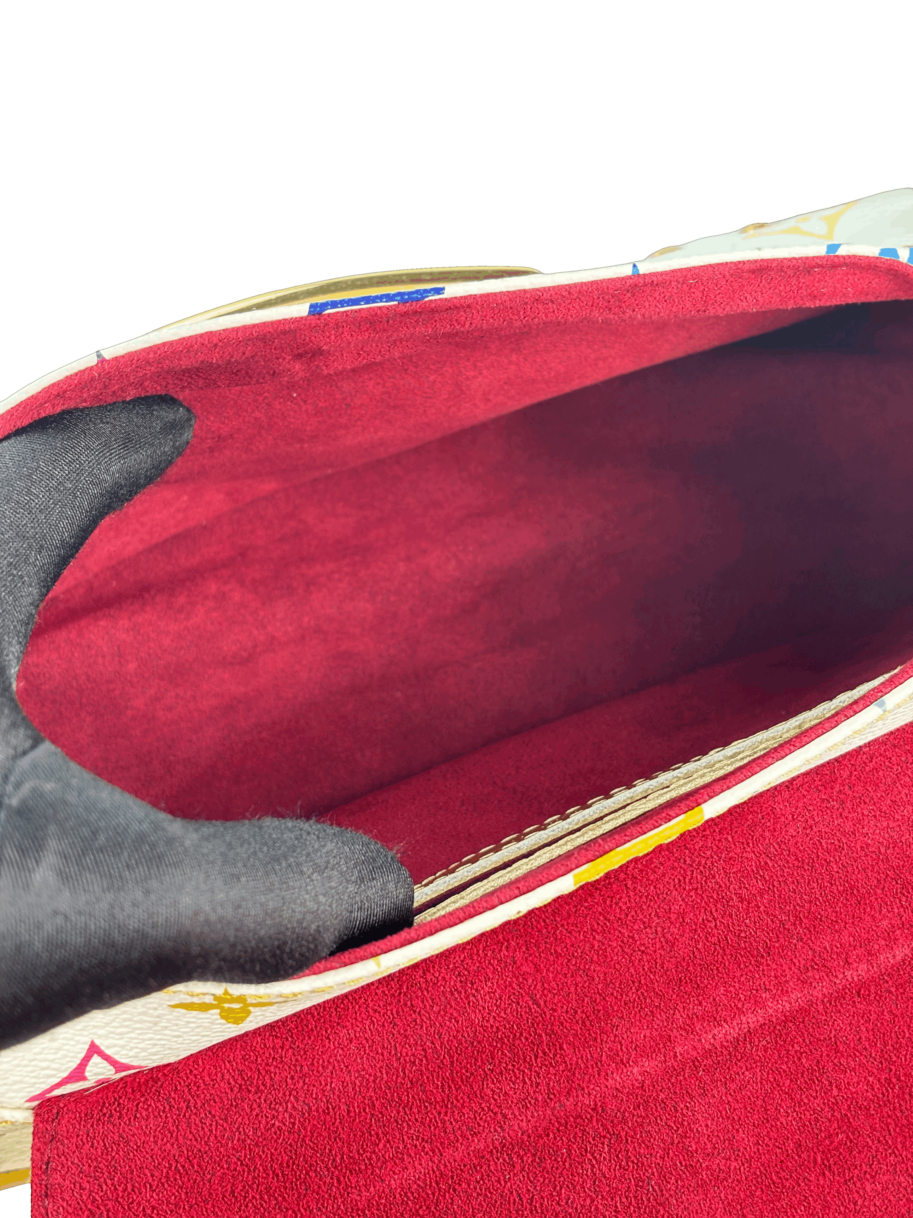 LOUIS VUITTON - White Canvas Multicolor Marine Shoulder Bag