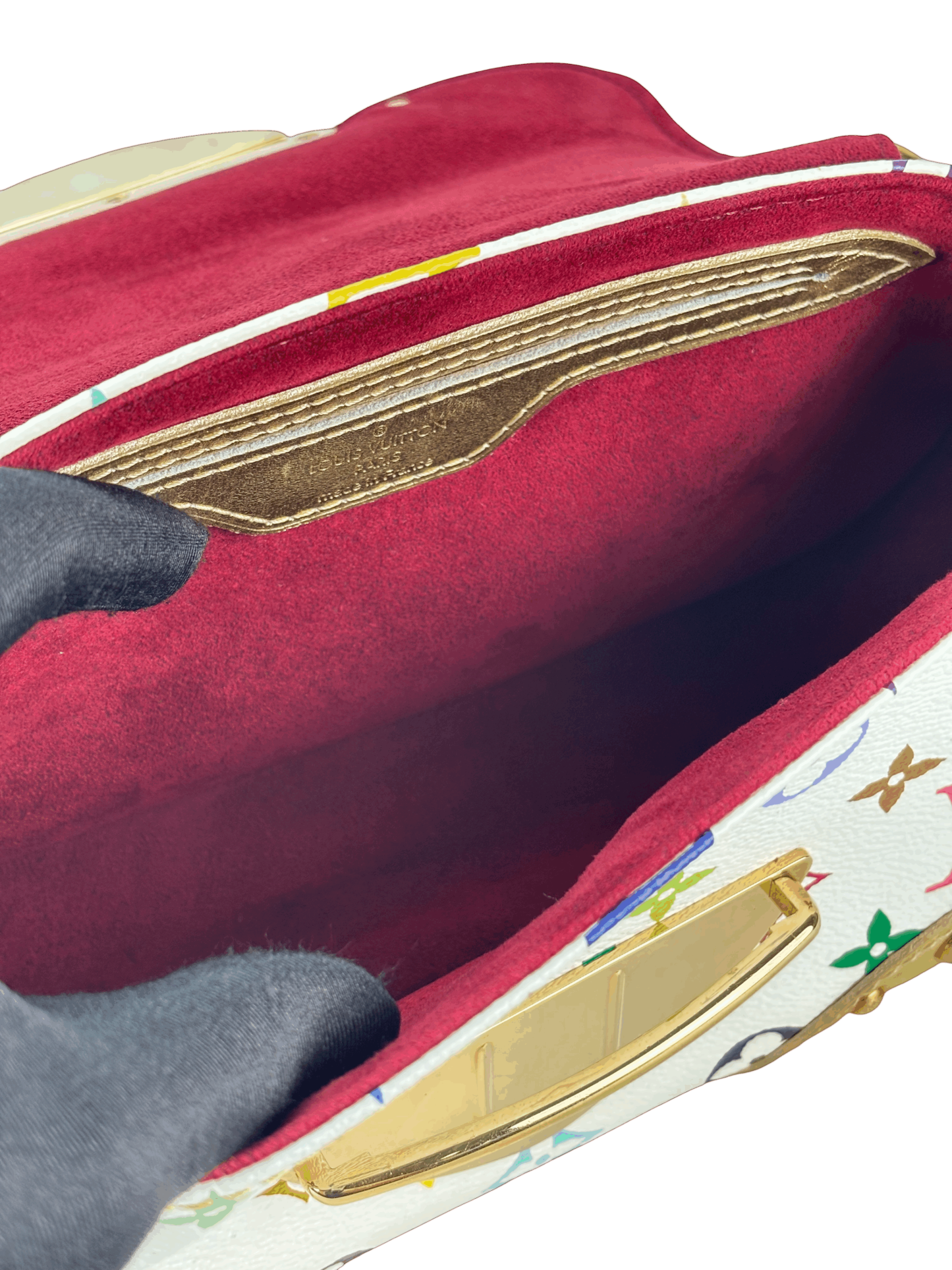 LOUIS VUITTON - White Canvas Multicolor Marine Shoulder Bag