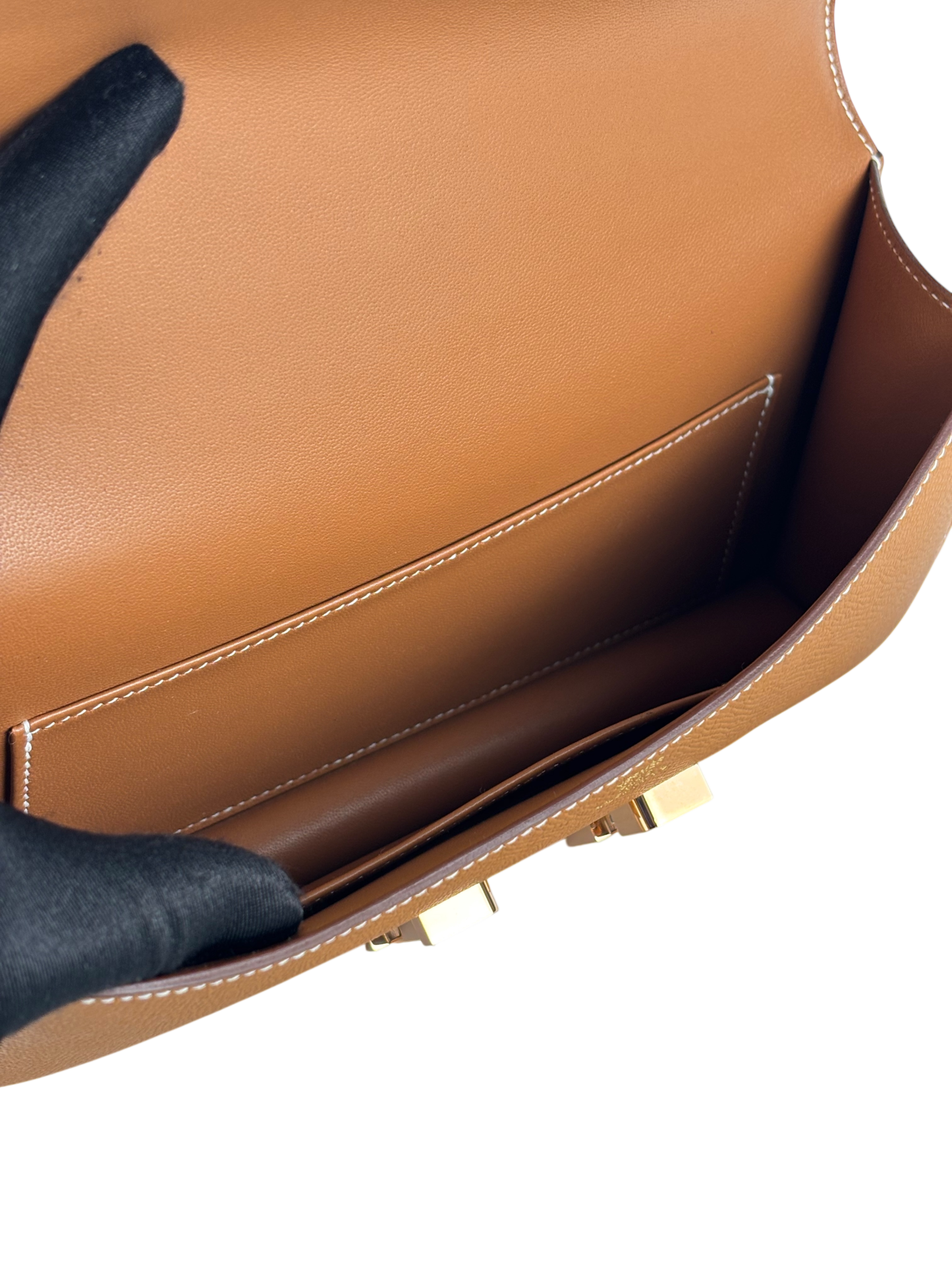HERMES - Constance Elan 24 Gold Epsom Rose Gold Hardware