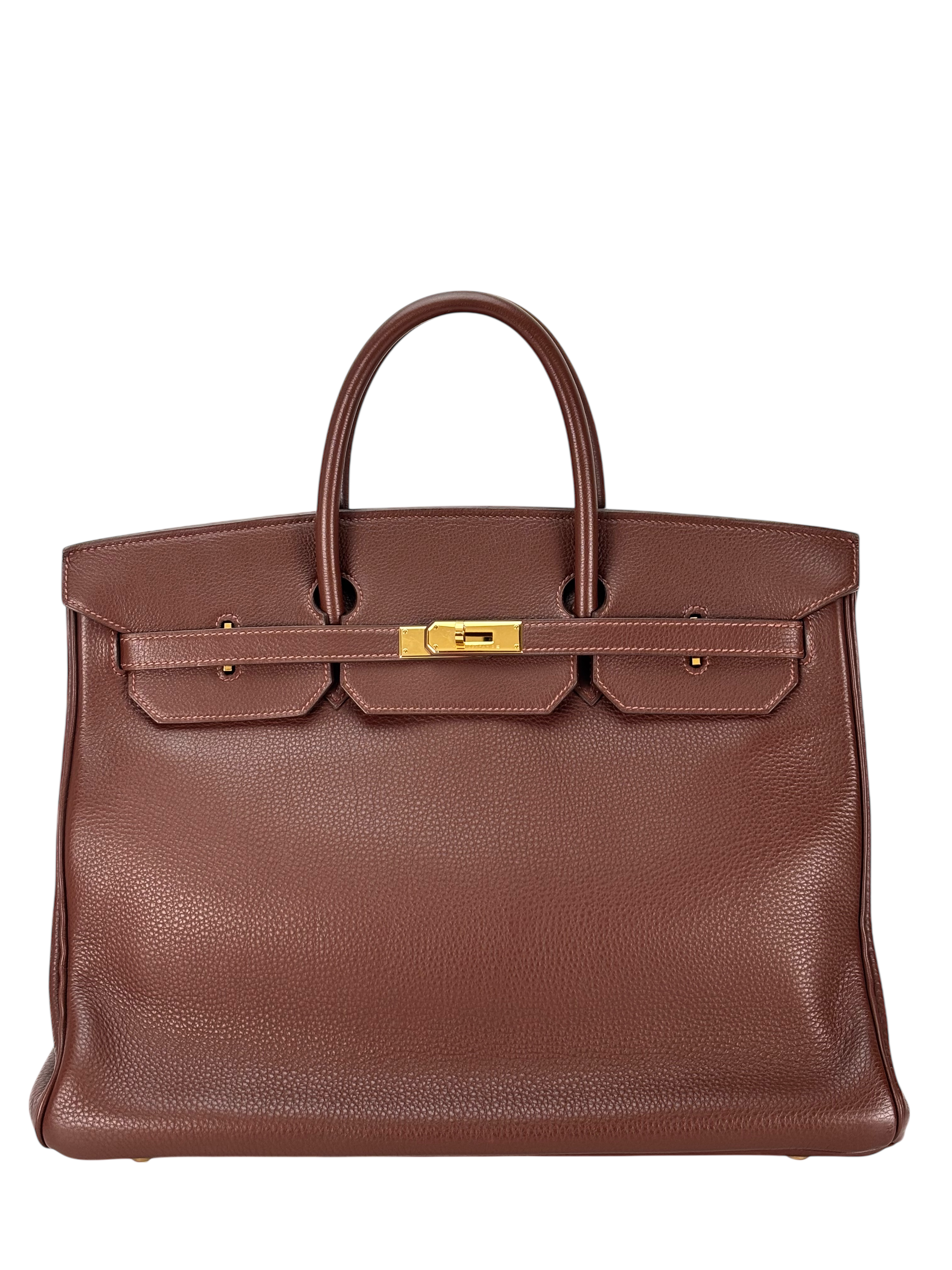 HERMES - Birkin 40 Brown Clemence TC Gold Hardware