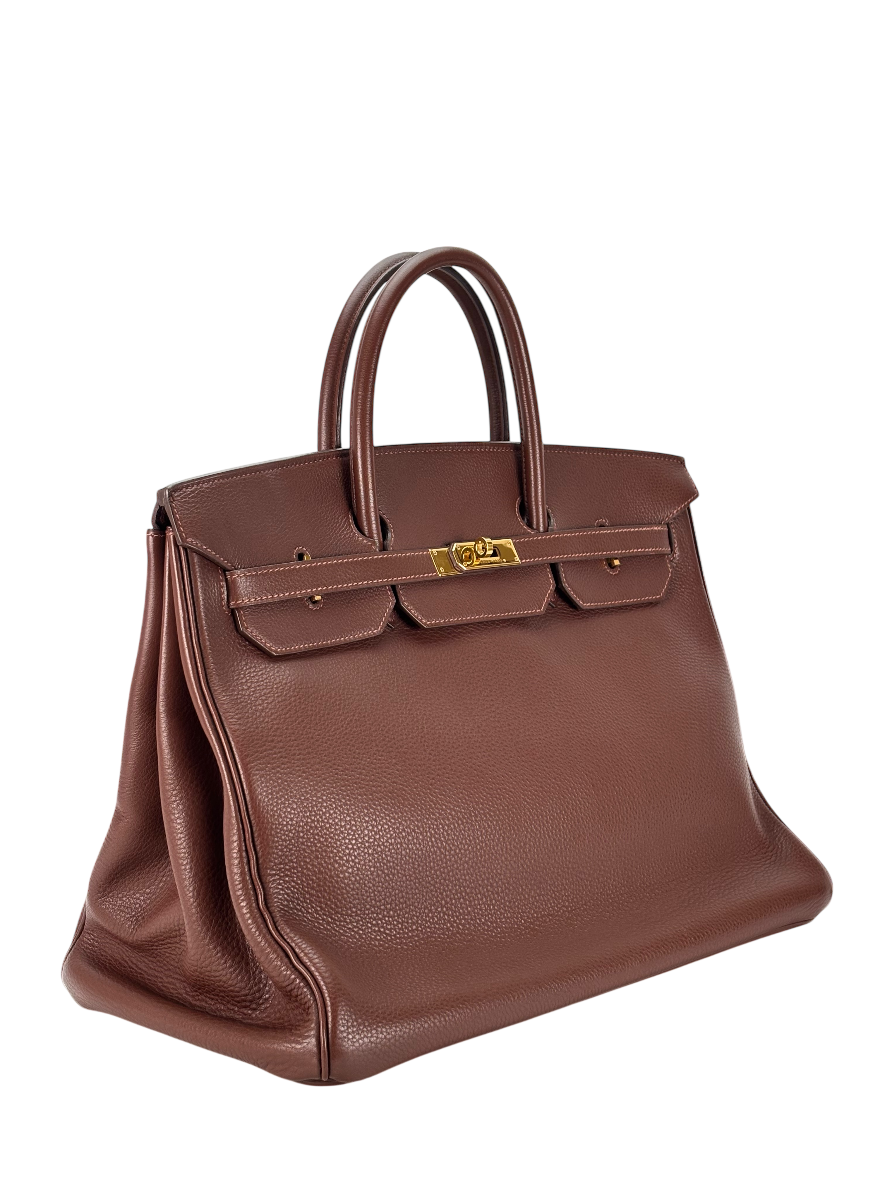 HERMES - Birkin 40 Brown Clemence TC Gold Hardware
